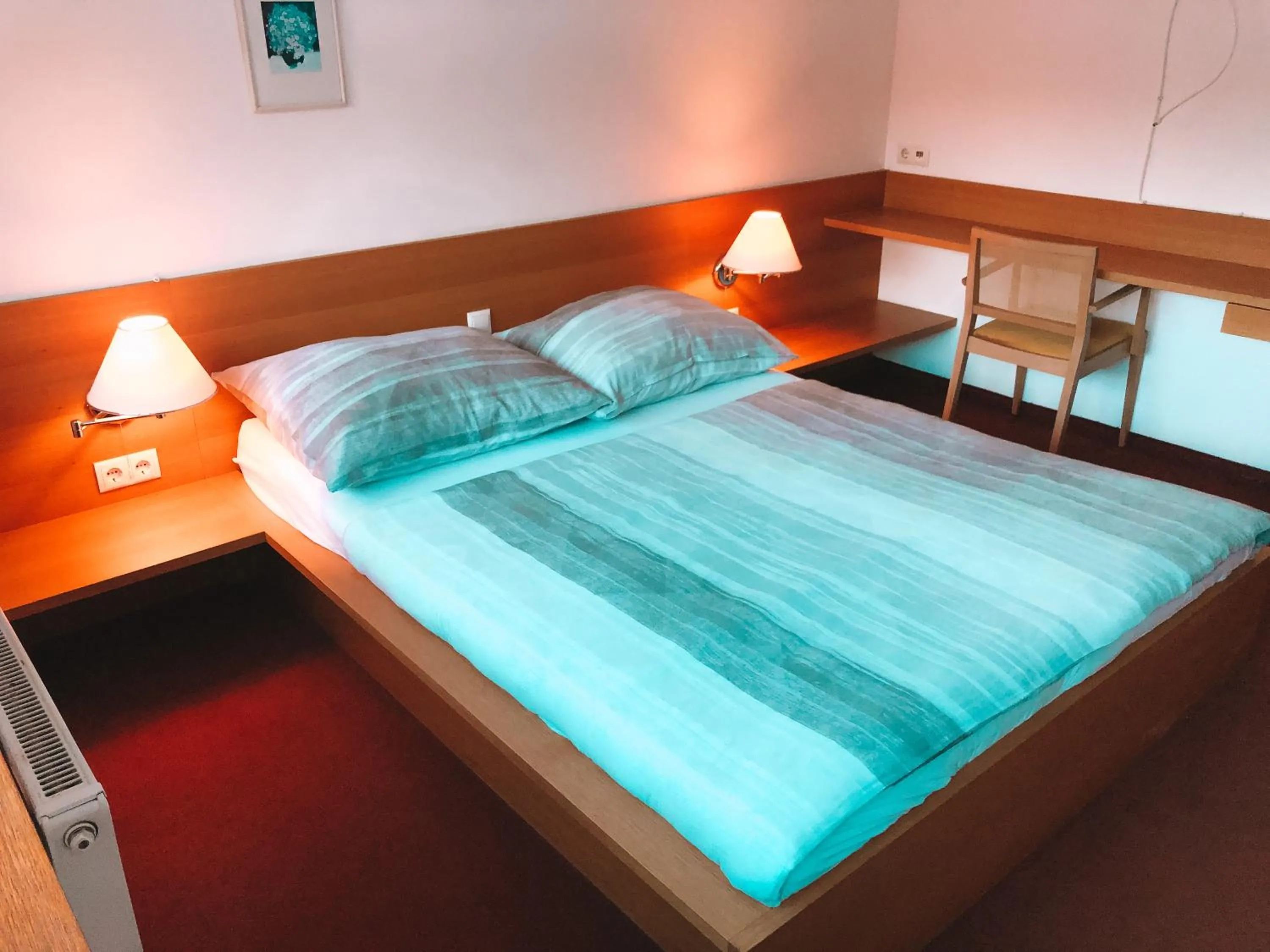 Bed in Green Natural Motel