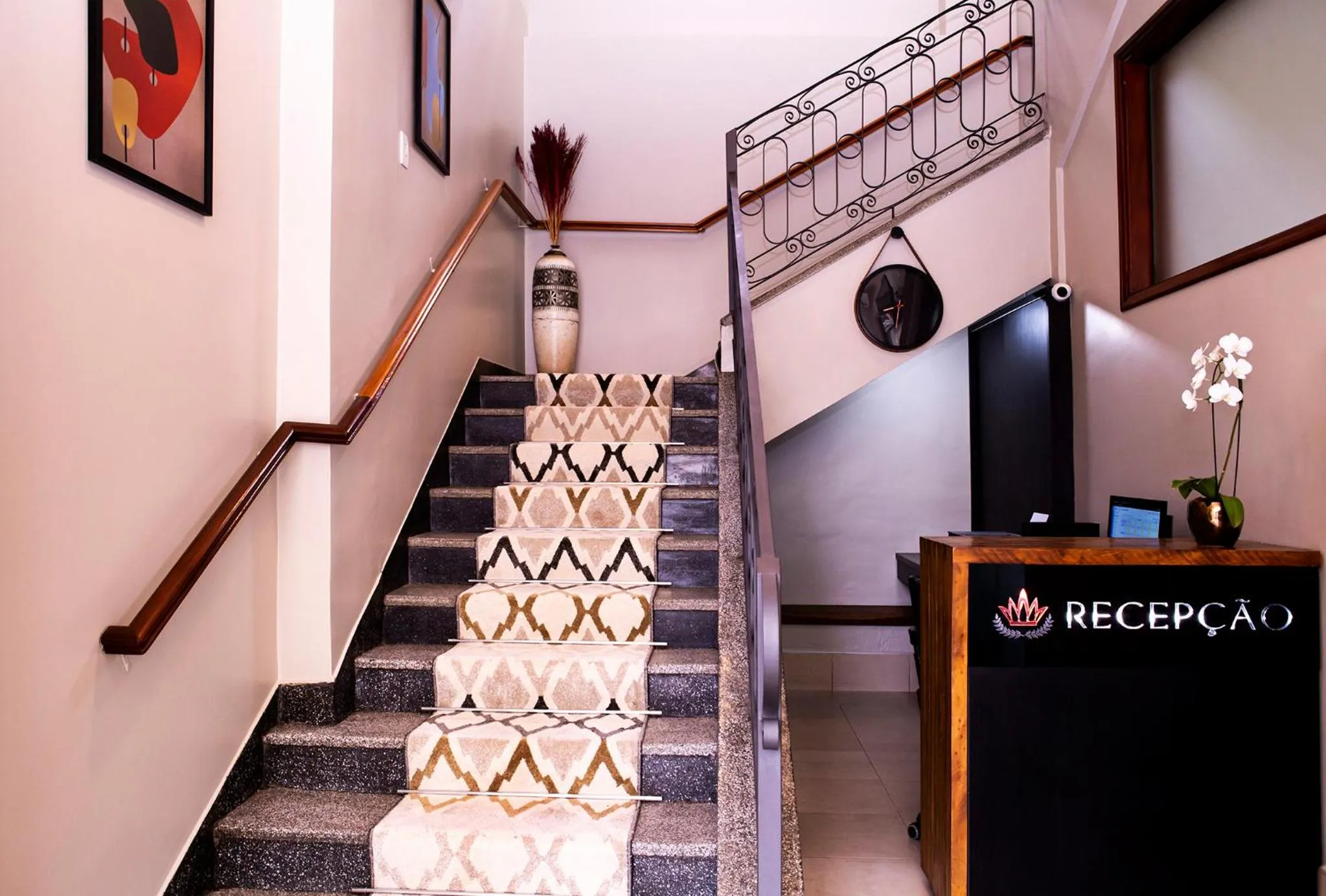 Lobby or reception in Hotel Gambrinus