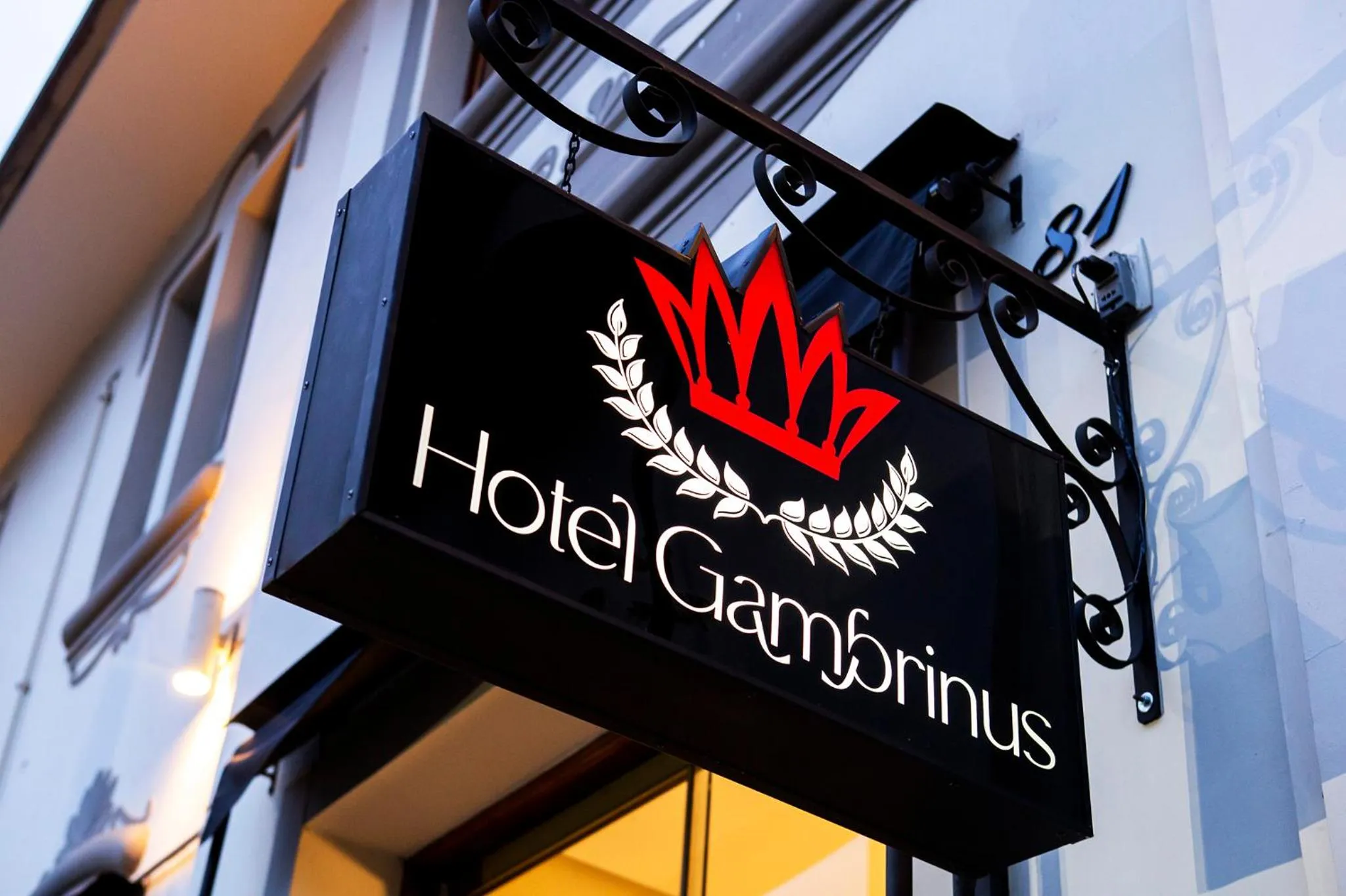Facade/entrance in Hotel Gambrinus
