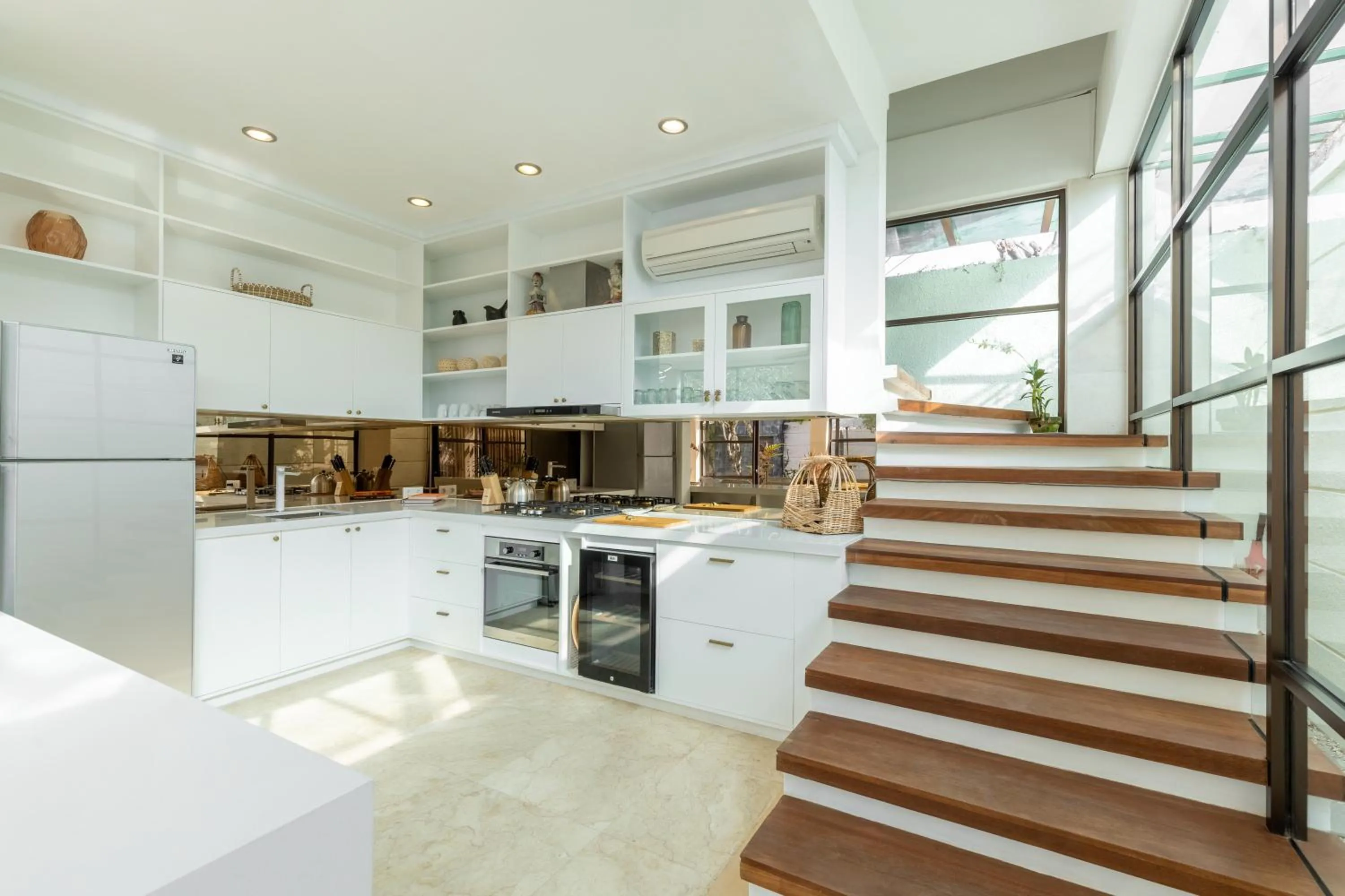 Kitchen or kitchenette in Villa Lumut 3 Bedrooms Central Seminyak