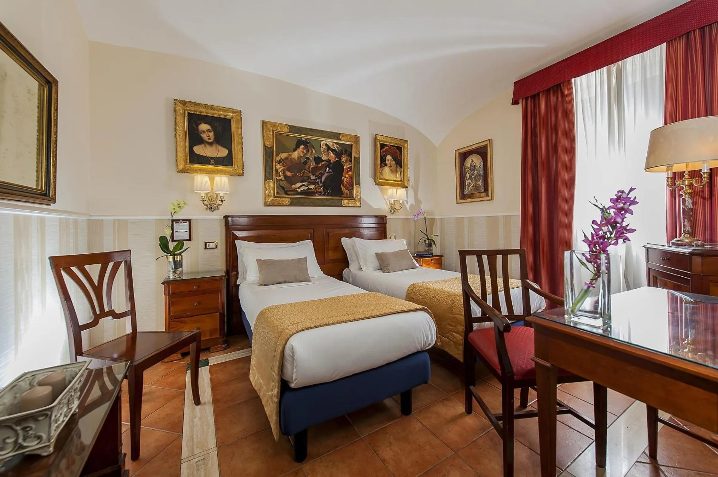 Bedroom, Bed in Hotel Des Artistes Roma