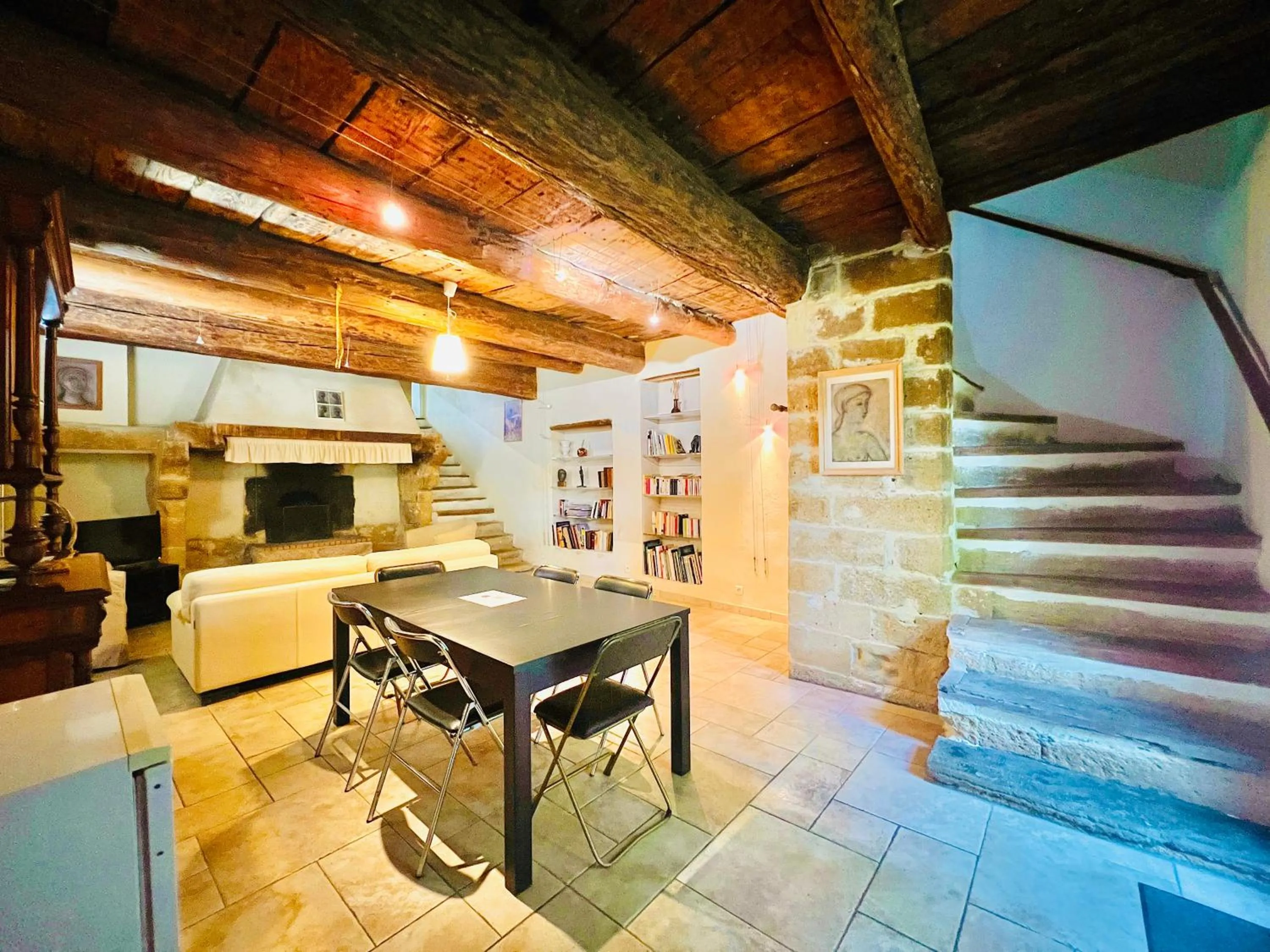 Living room in Le Moun Mazet gîte rural 3 étoiles, CLIM, Nature, 6 personnes