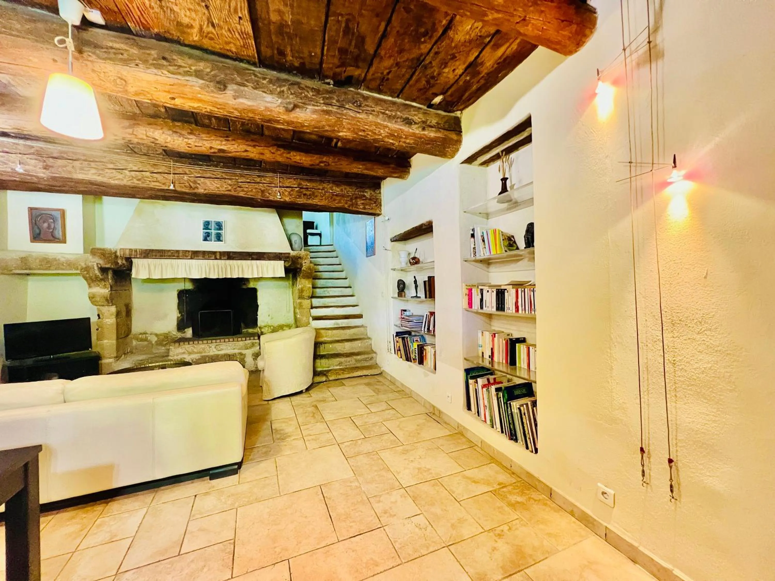 Living room in Le Moun Mazet gîte rural 3 étoiles, CLIM, Nature, 6 personnes