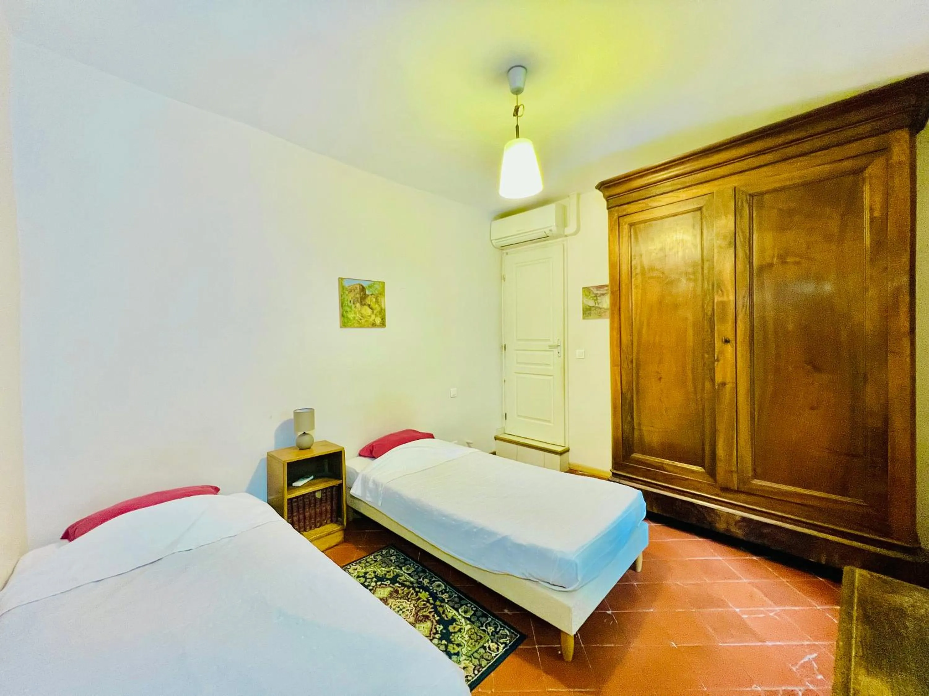 Bedroom, Bed in Le Moun Mazet gîte rural 3 étoiles, CLIM, Nature, 6 personnes