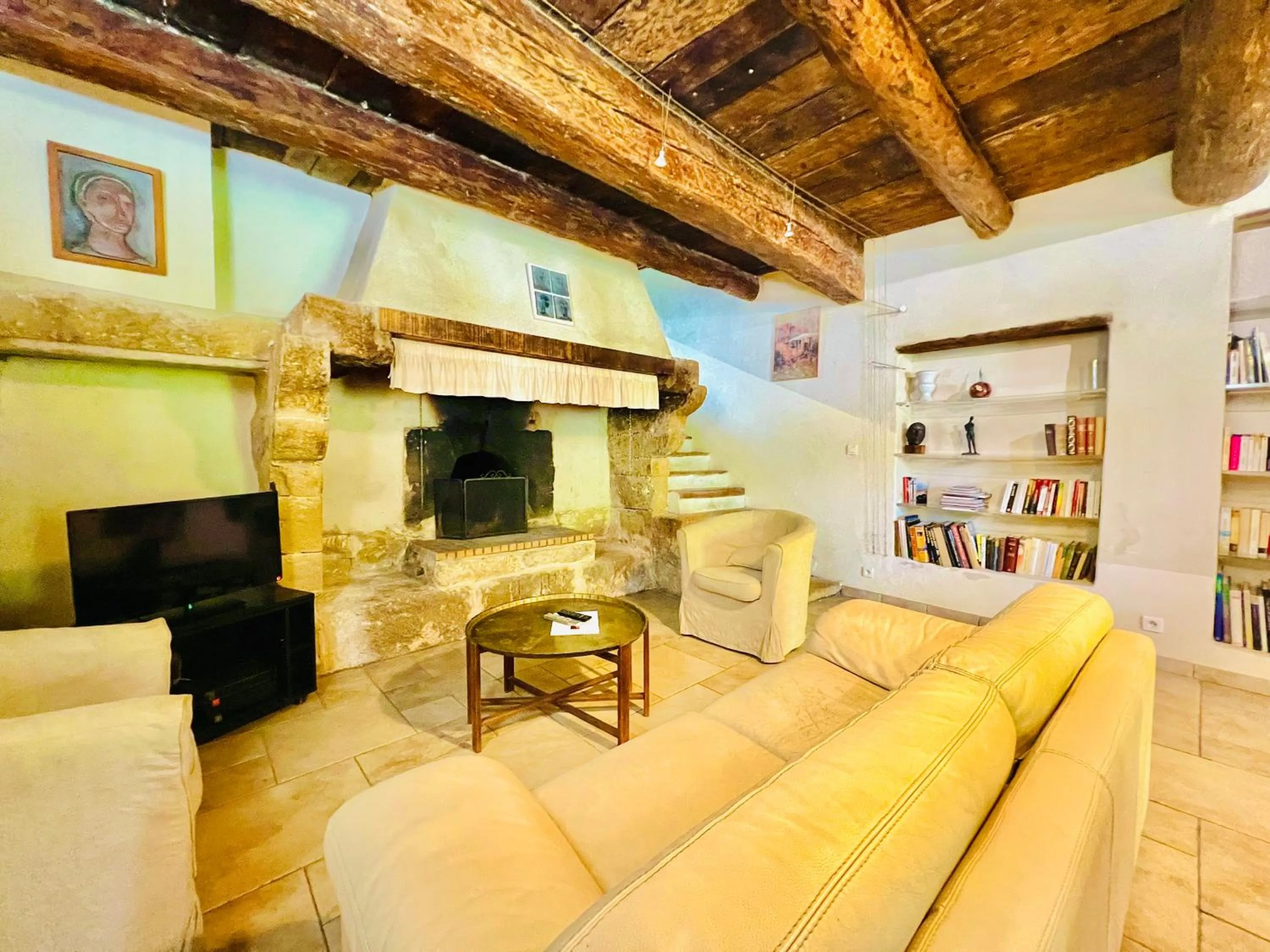 Living room in Le Moun Mazet gîte rural 3 étoiles, CLIM, Nature, 6 personnes