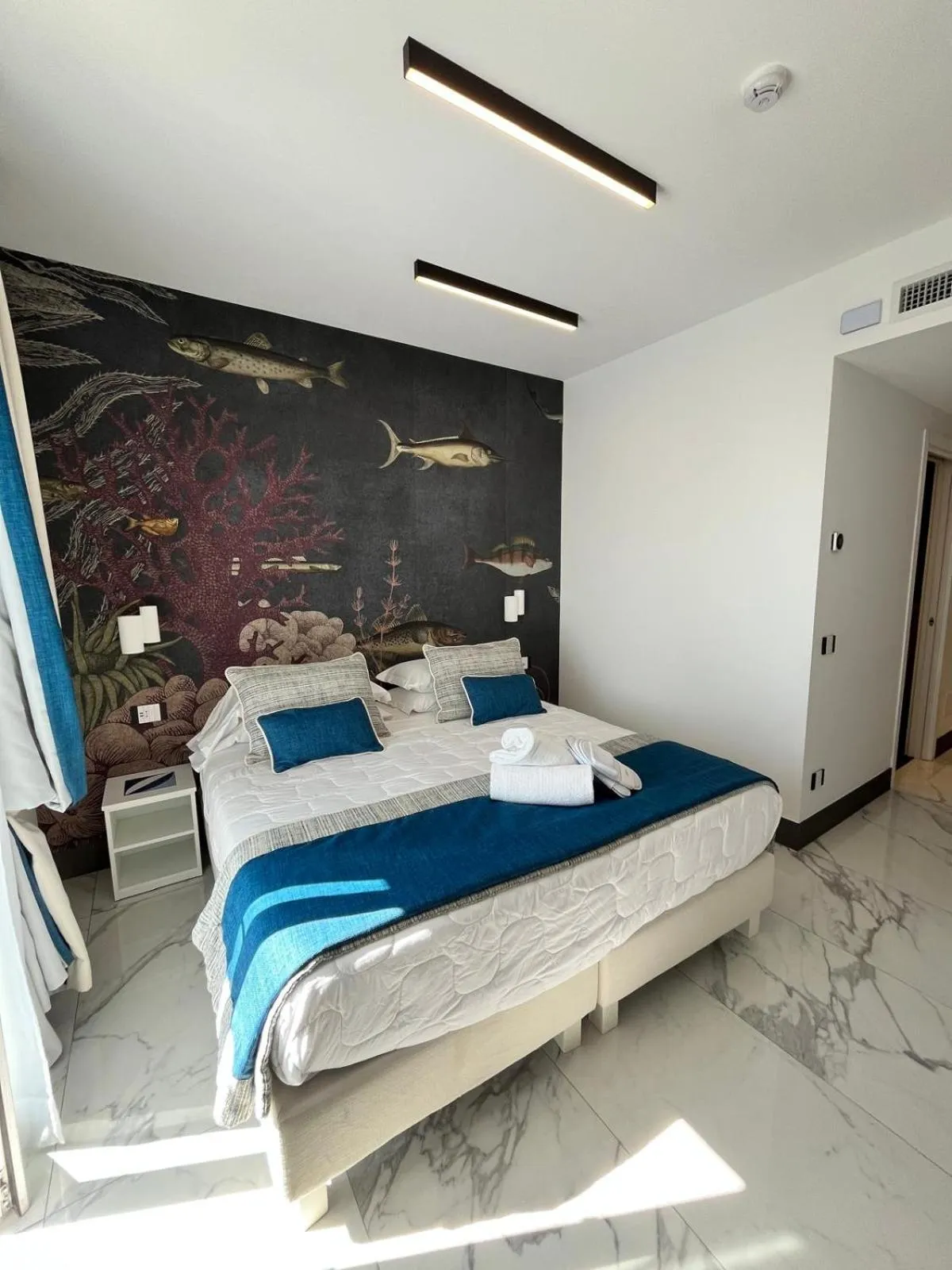 Bed in Positano Art Hotel Pasitea