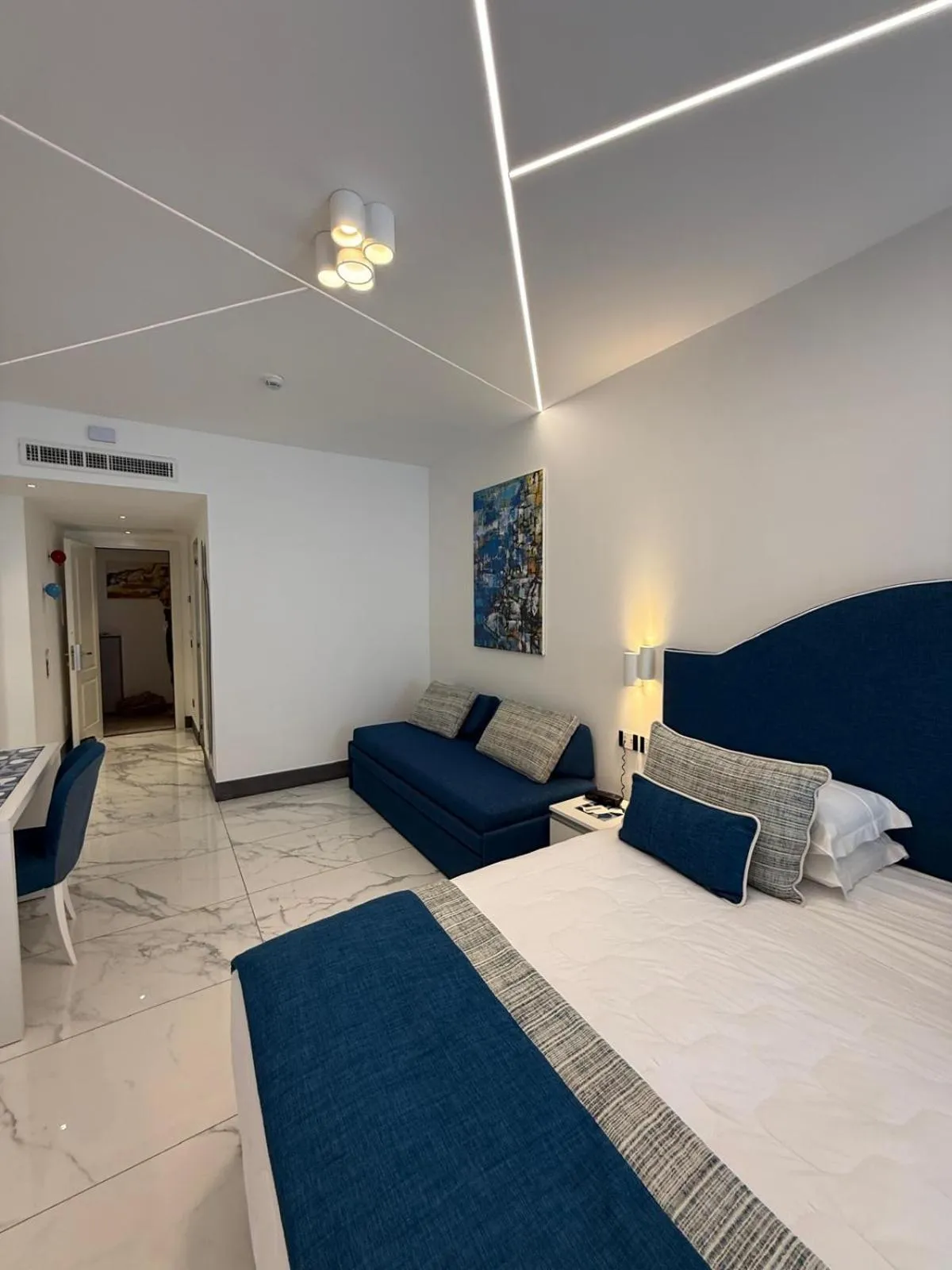 Bed in Positano Art Hotel Pasitea