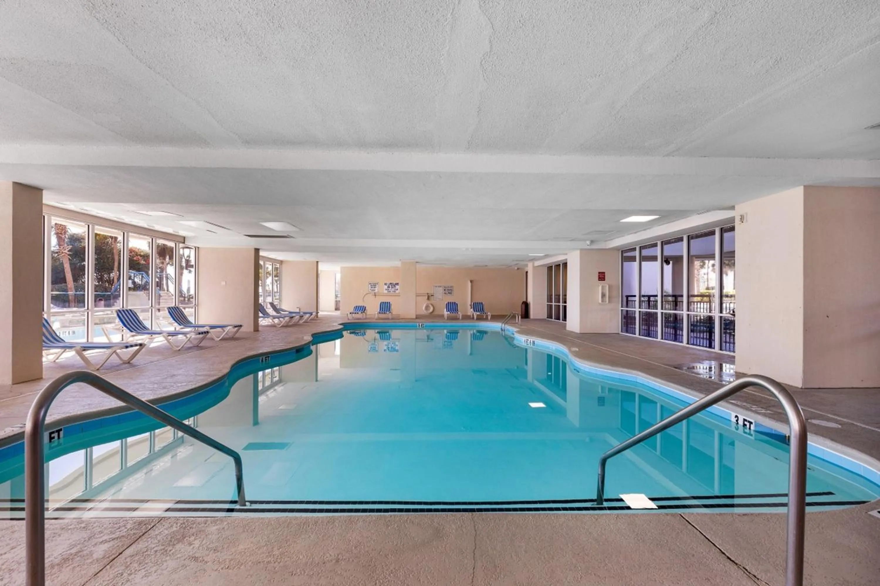 Swimming pool in Oceanfront Boardwalk Condo w Private Balcony and Beach