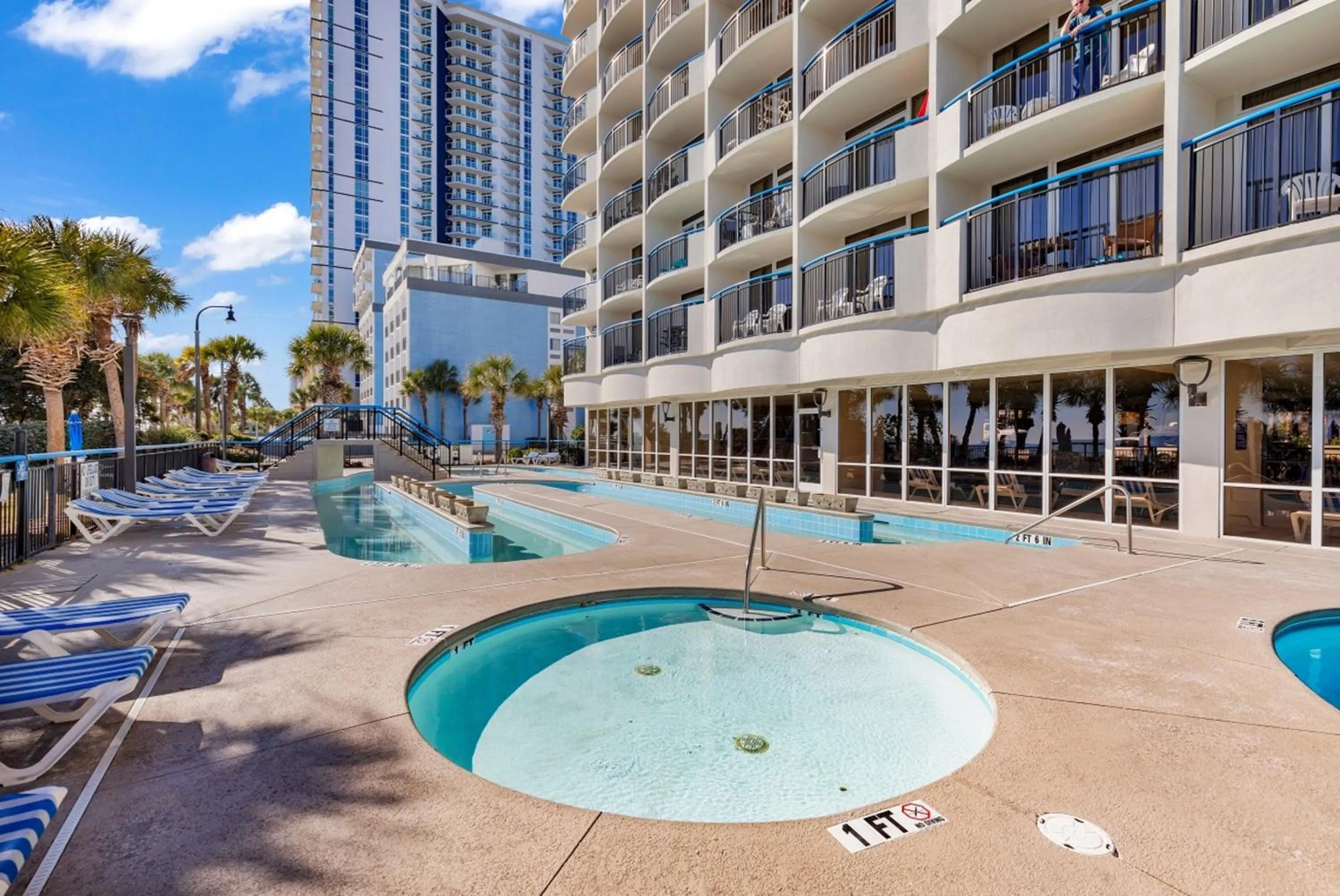 Swimming pool in Oceanfront Boardwalk Condo w Private Balcony and Beach