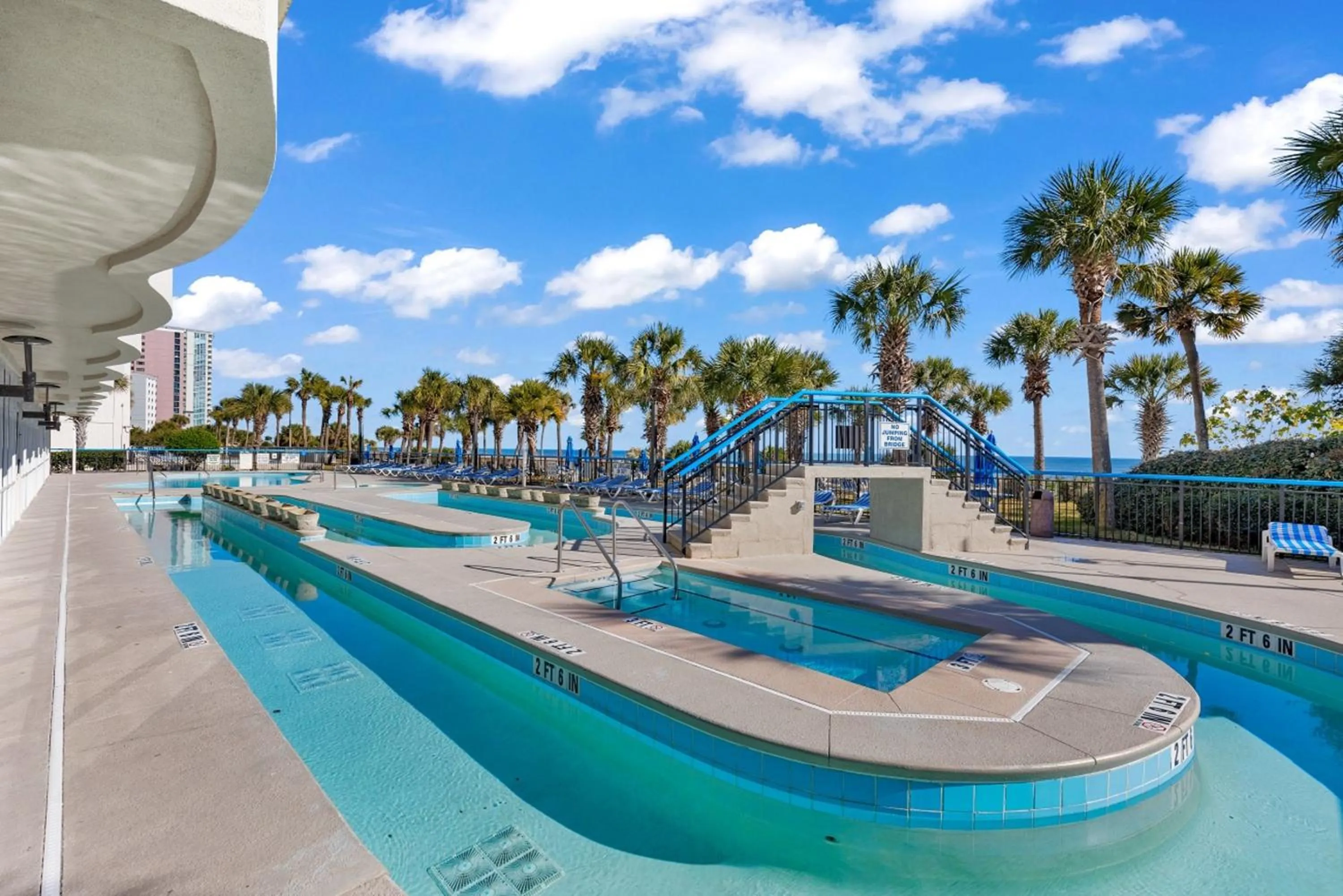 Swimming pool in Oceanfront Boardwalk Condo w Private Balcony and Beach