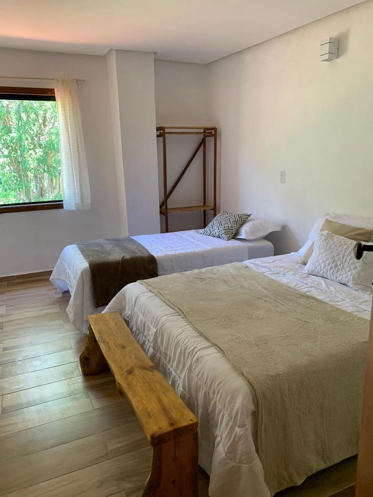 Bed in Pousada Canto das Cachoeiras