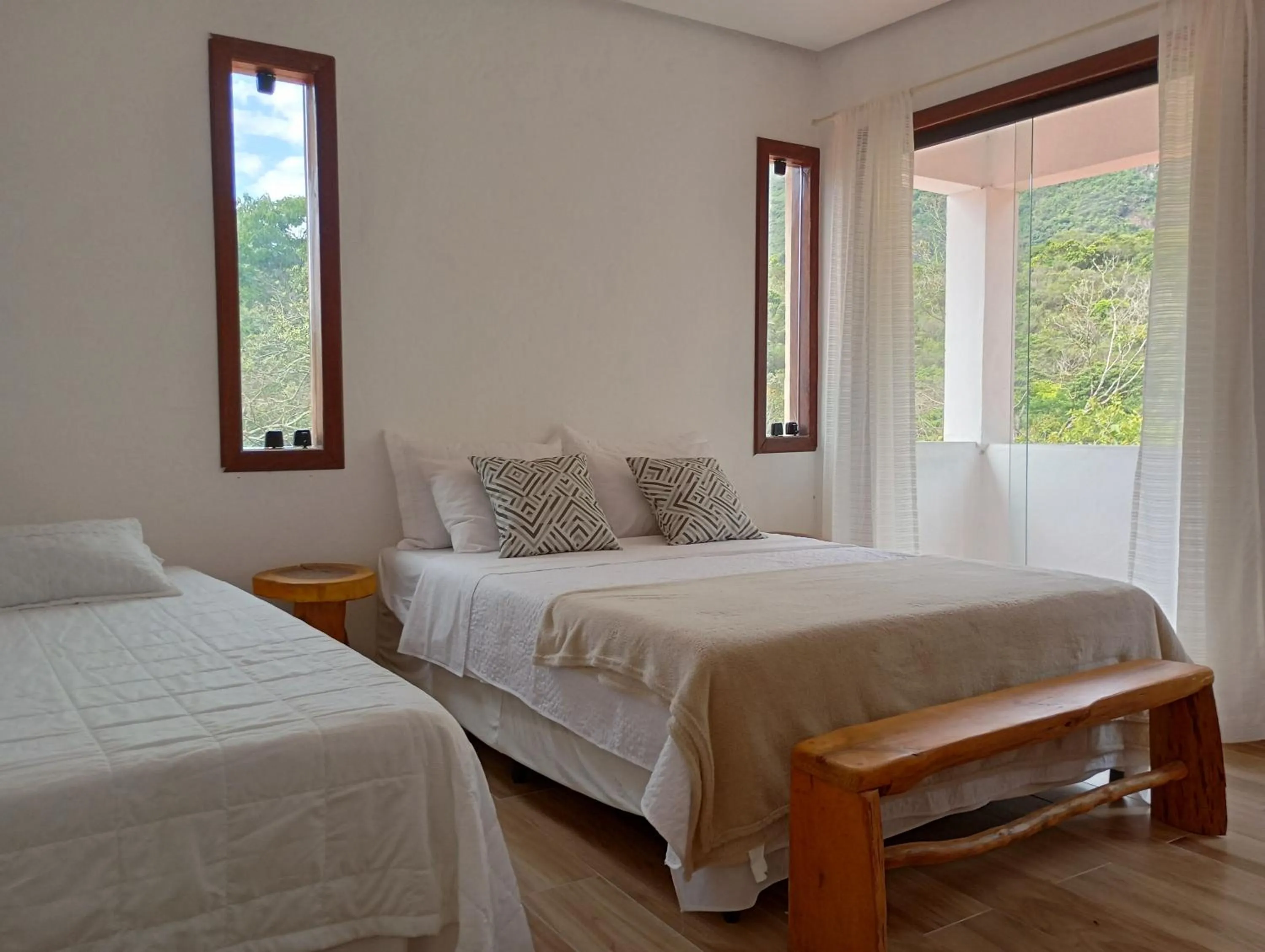 Bedroom, Bed in Pousada Canto das Cachoeiras