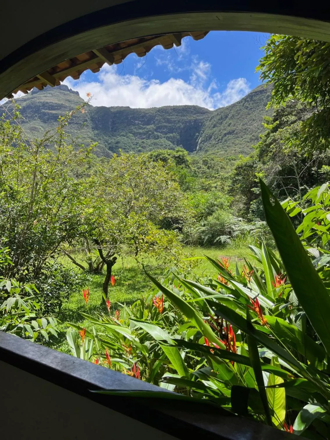 Garden view in Pousada Canto das Cachoeiras
