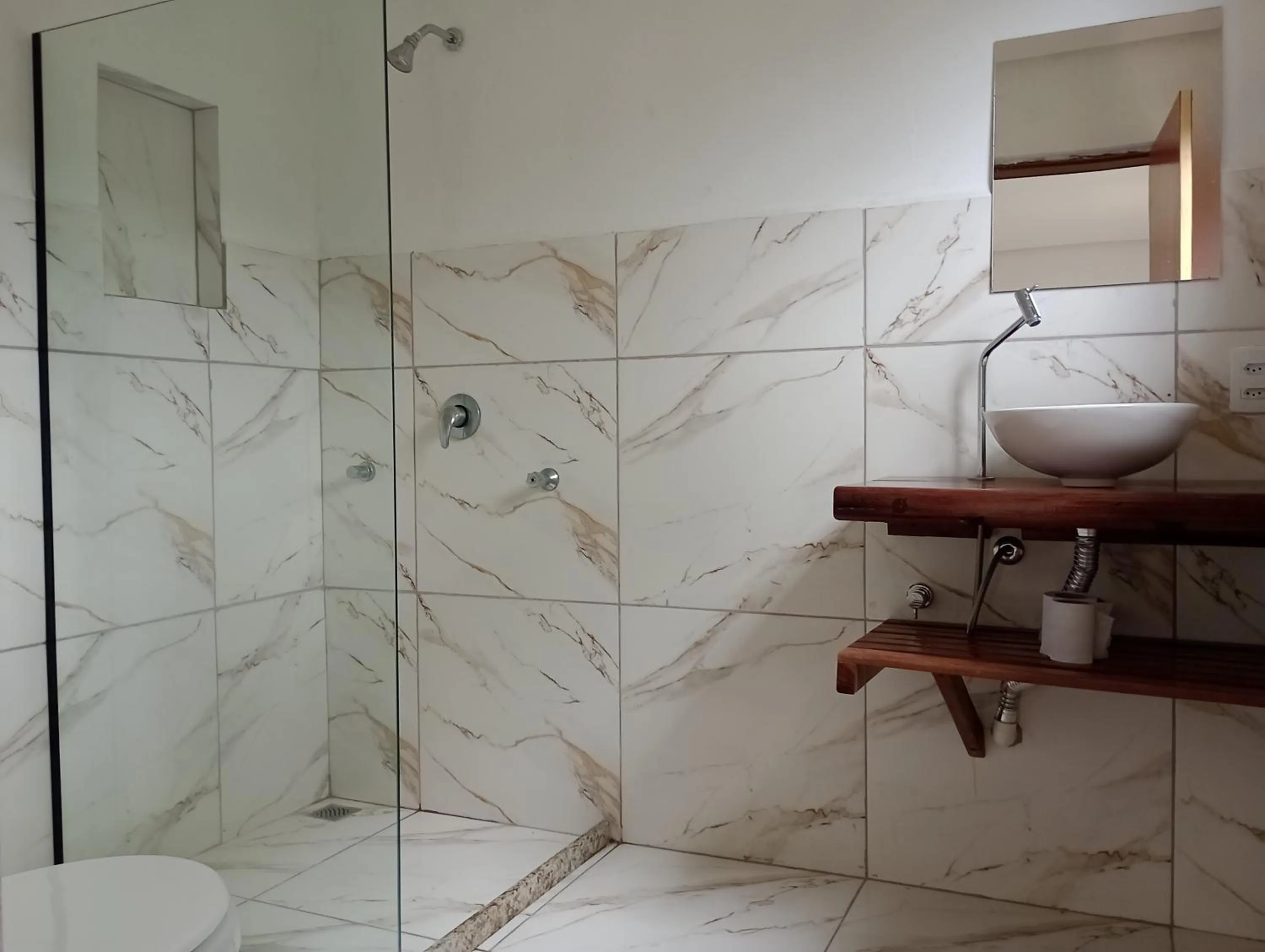 Bathroom in Pousada Canto das Cachoeiras