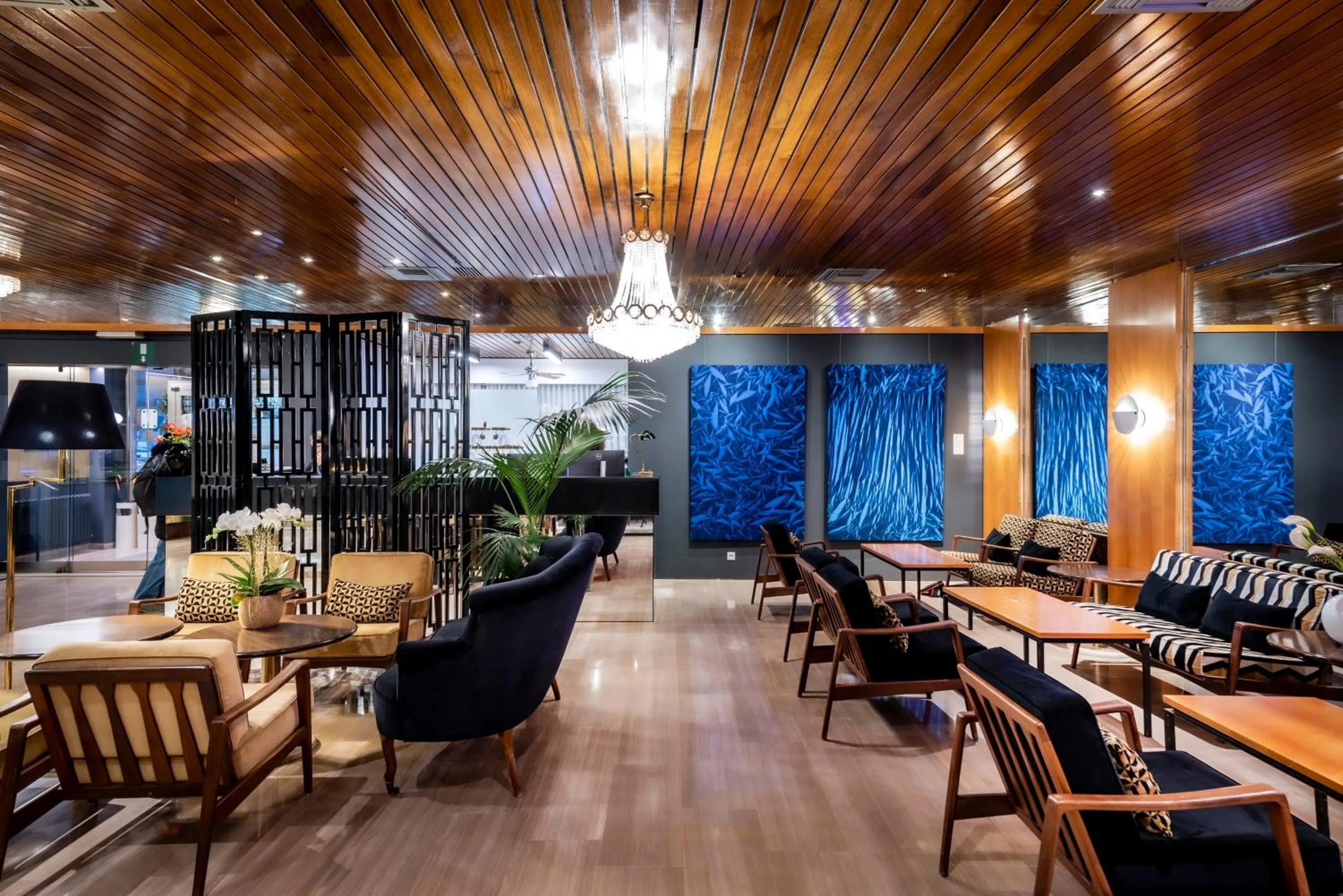 Lobby or reception in Hotel Aurora