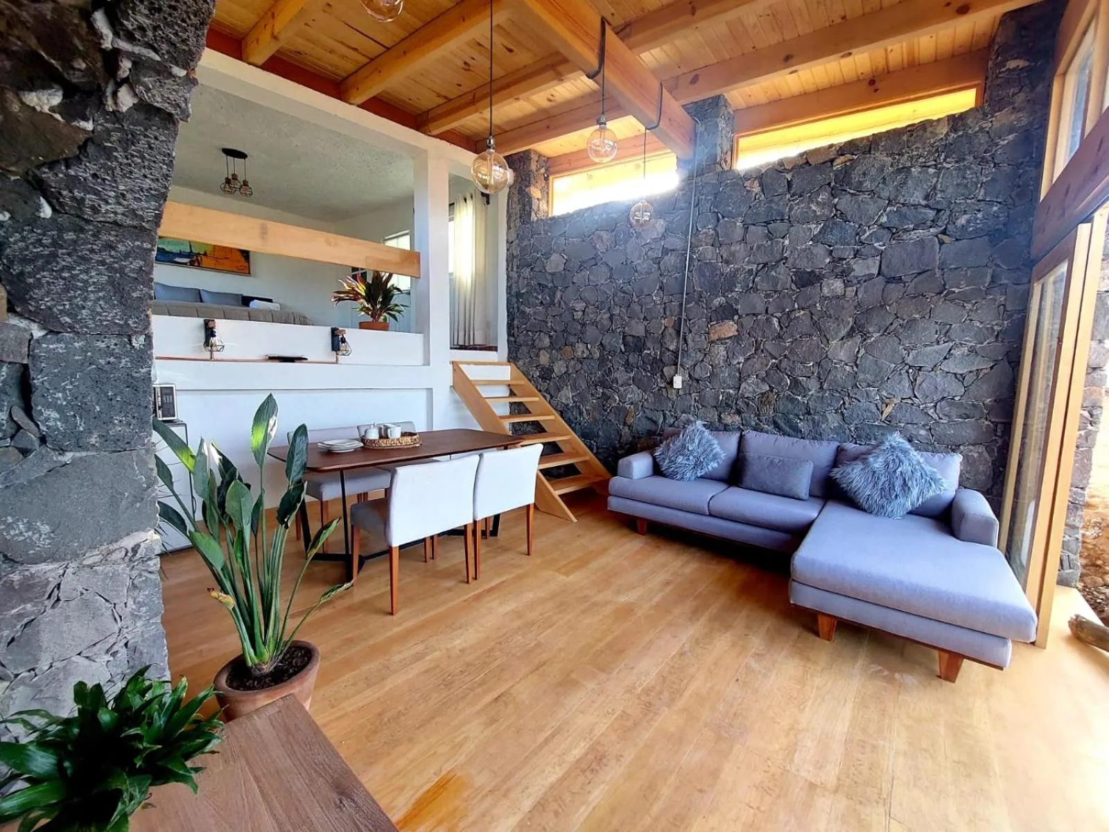 Living room in Amara Tepoztlán