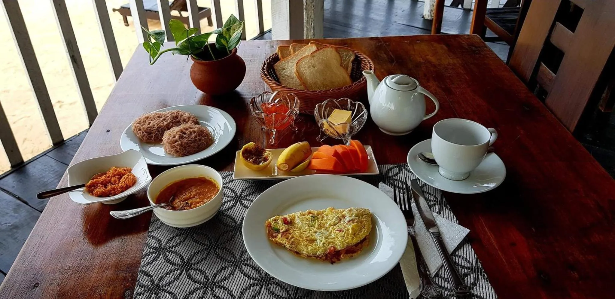 Continental breakfast in Sea Shine Guest House