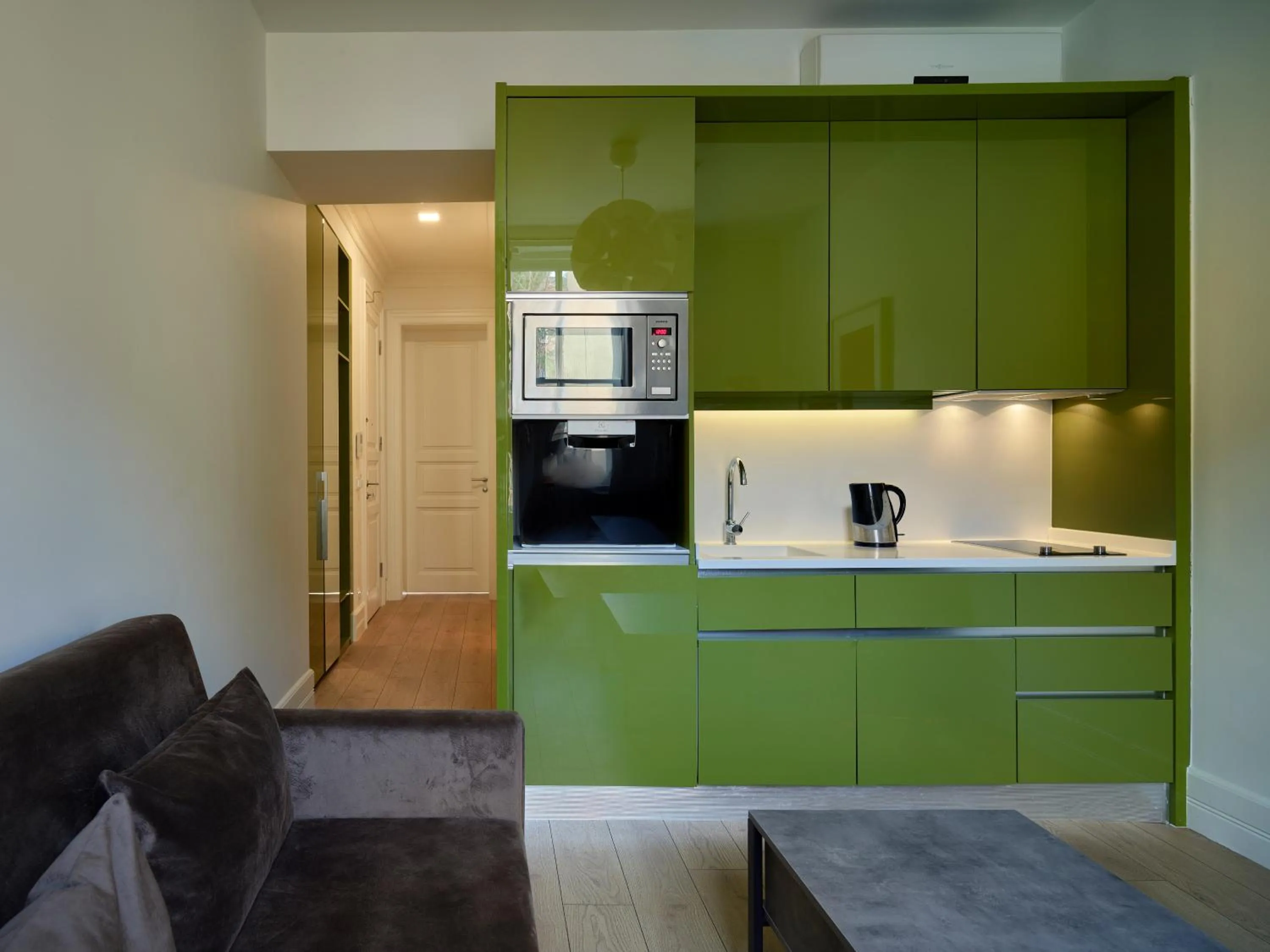 Kitchen or kitchenette in Casa Di Bava Suites by TCH