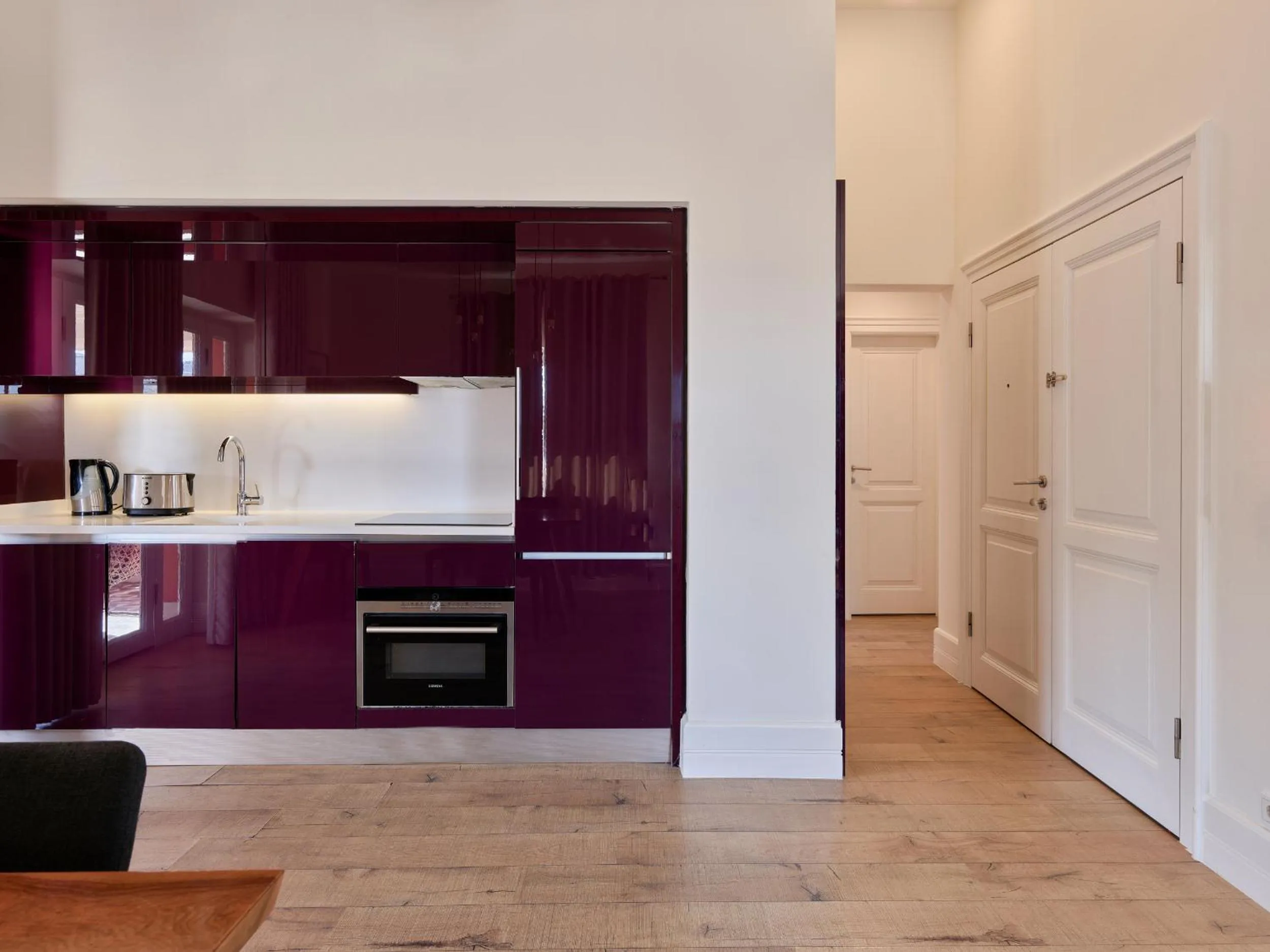 Kitchen or kitchenette in Casa Di Bava Suites by TCH