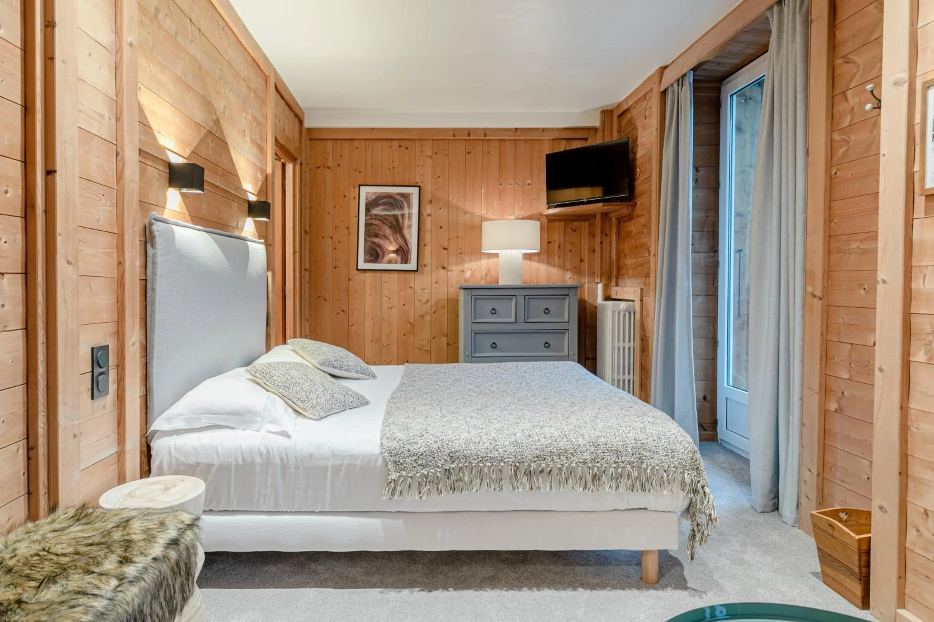 Bed in Le Chalet d'Antoine - Centre de Megève