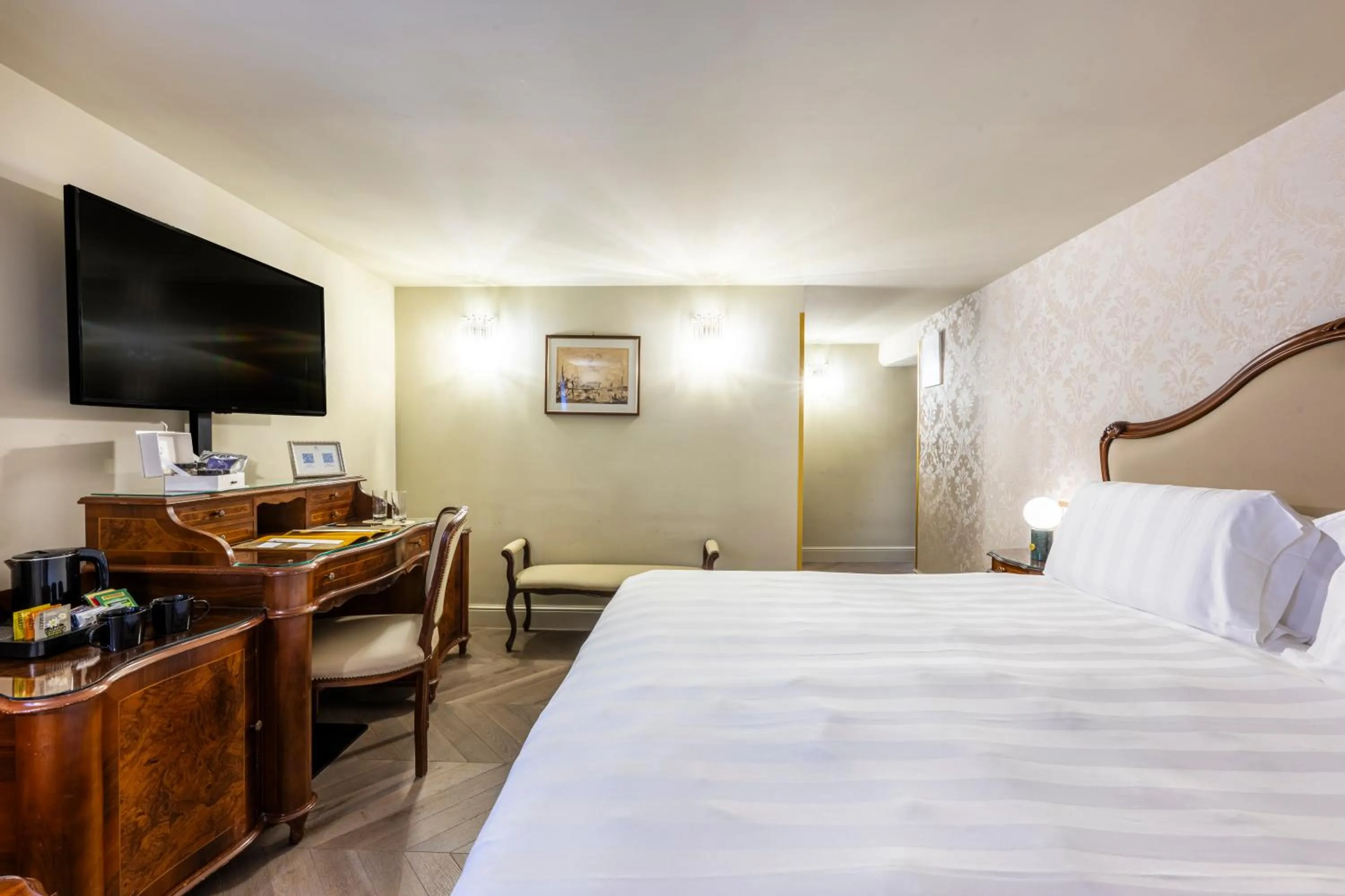 Bed in Hotel Colombina