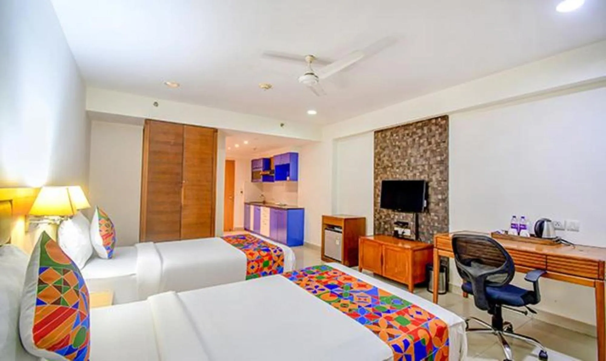 Bed in FabHotel Indeedcare Hotel & Resorts - Nr Kolkata Airport