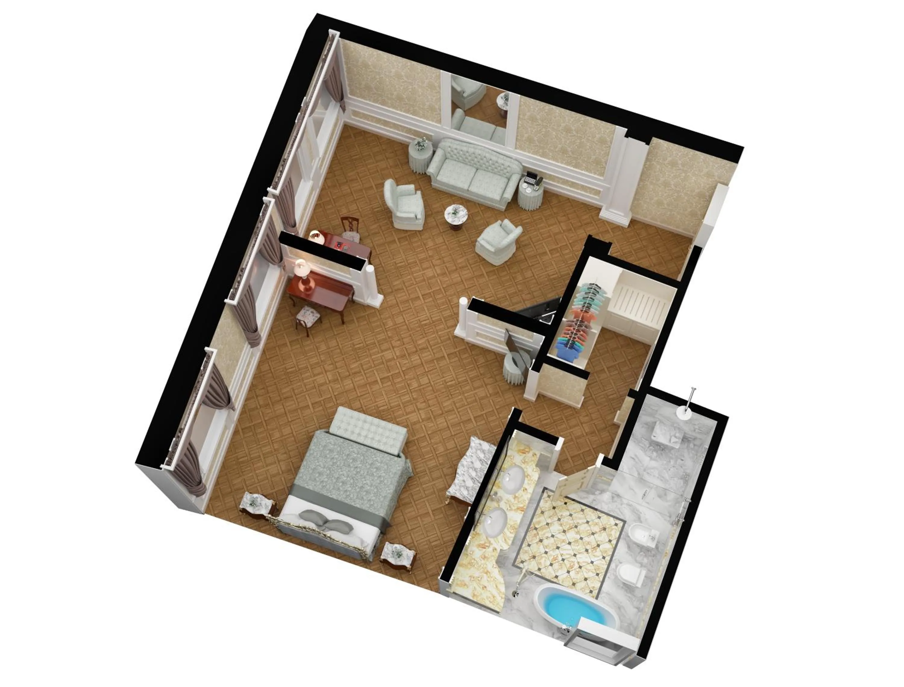 Floor plan in Baglioni Hotel Luna - The Leading Hotels of the World