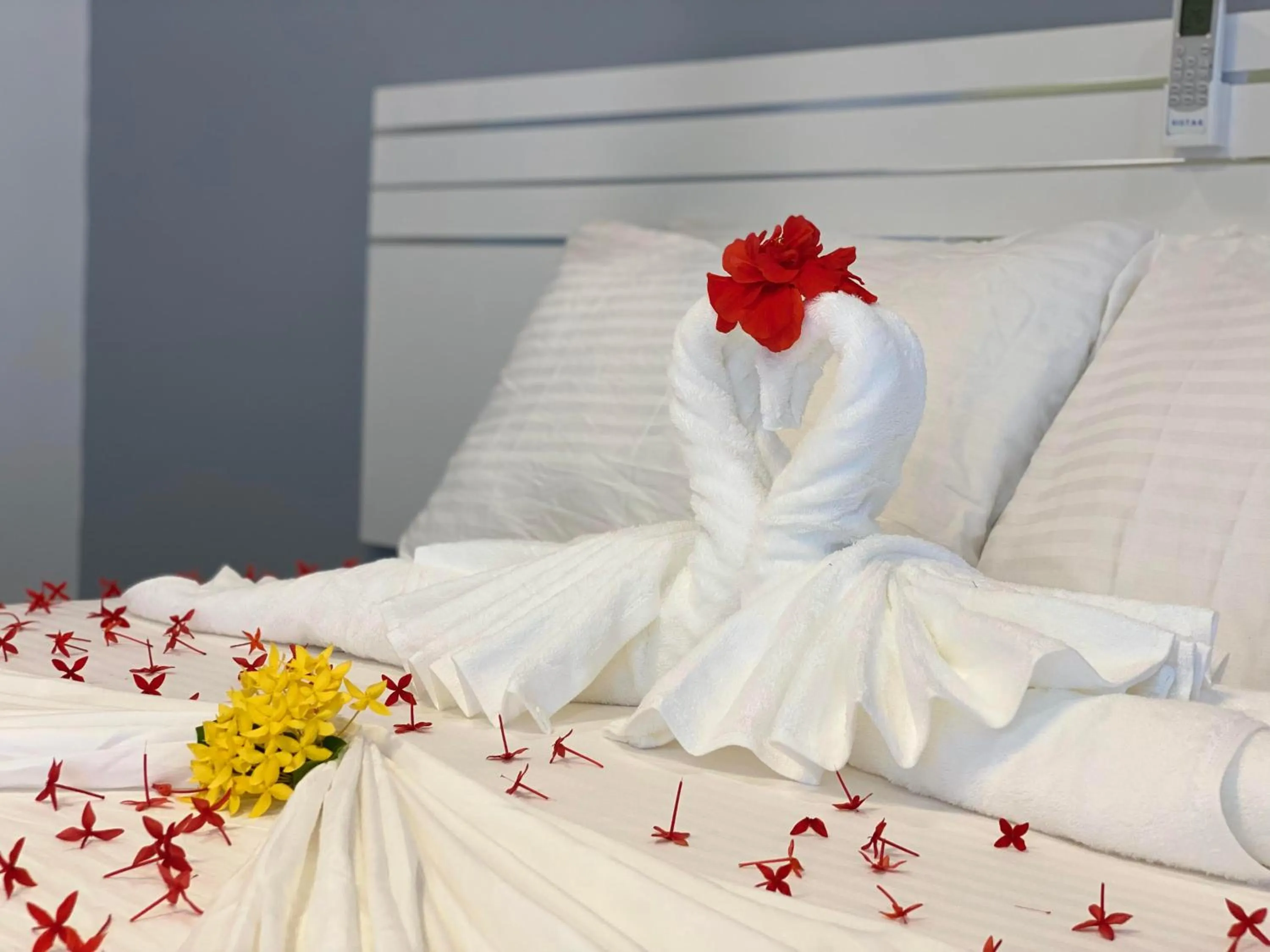 Bed in VIVA Beach Maldives