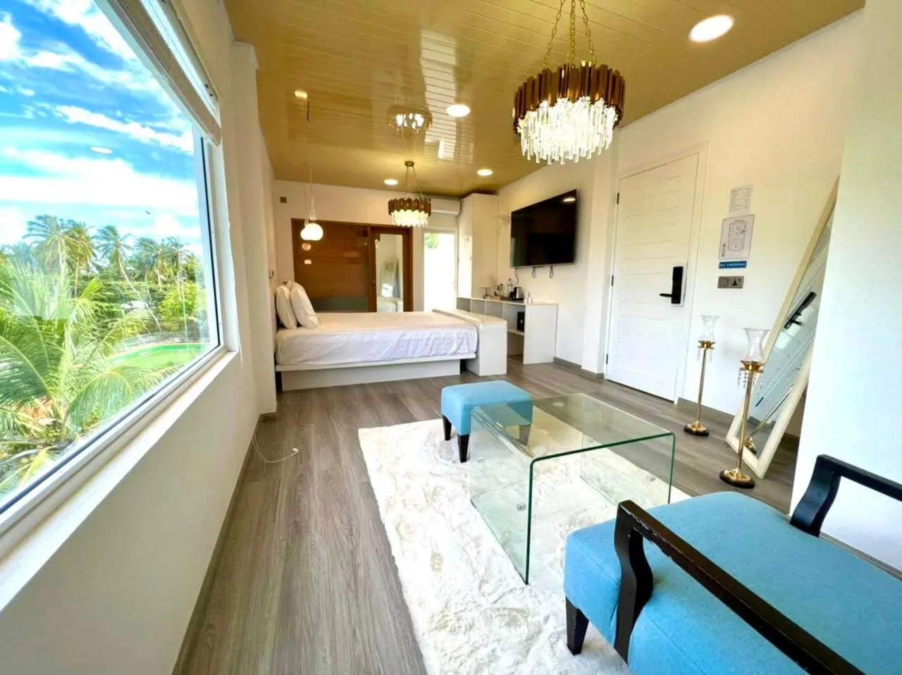 Bed in VIVA Beach Maldives