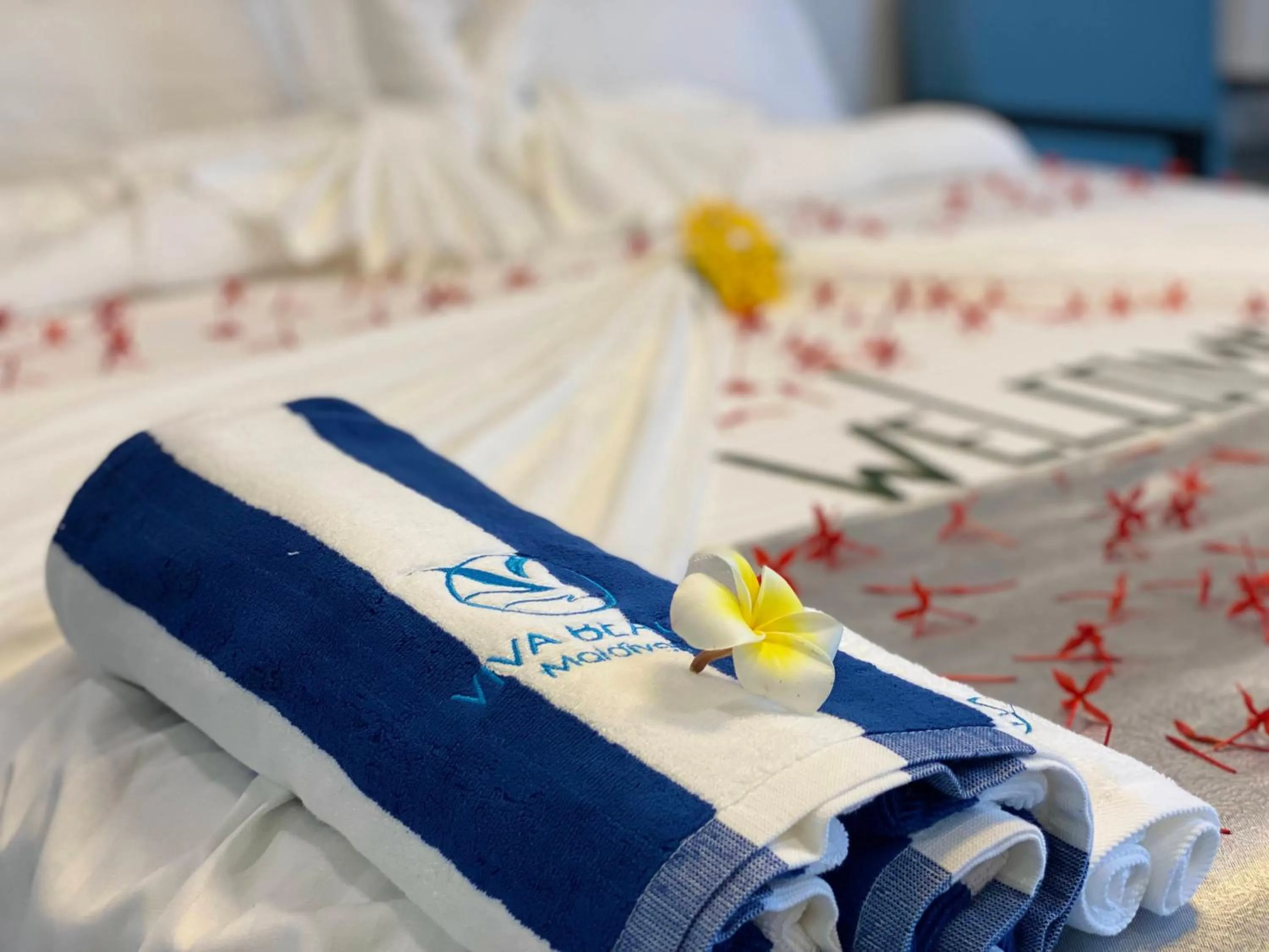 Bed in VIVA Beach Maldives