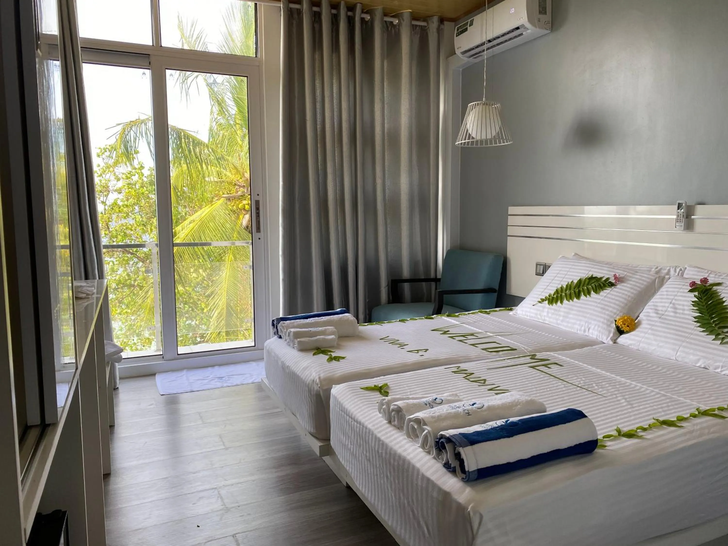Bed in VIVA Beach Maldives