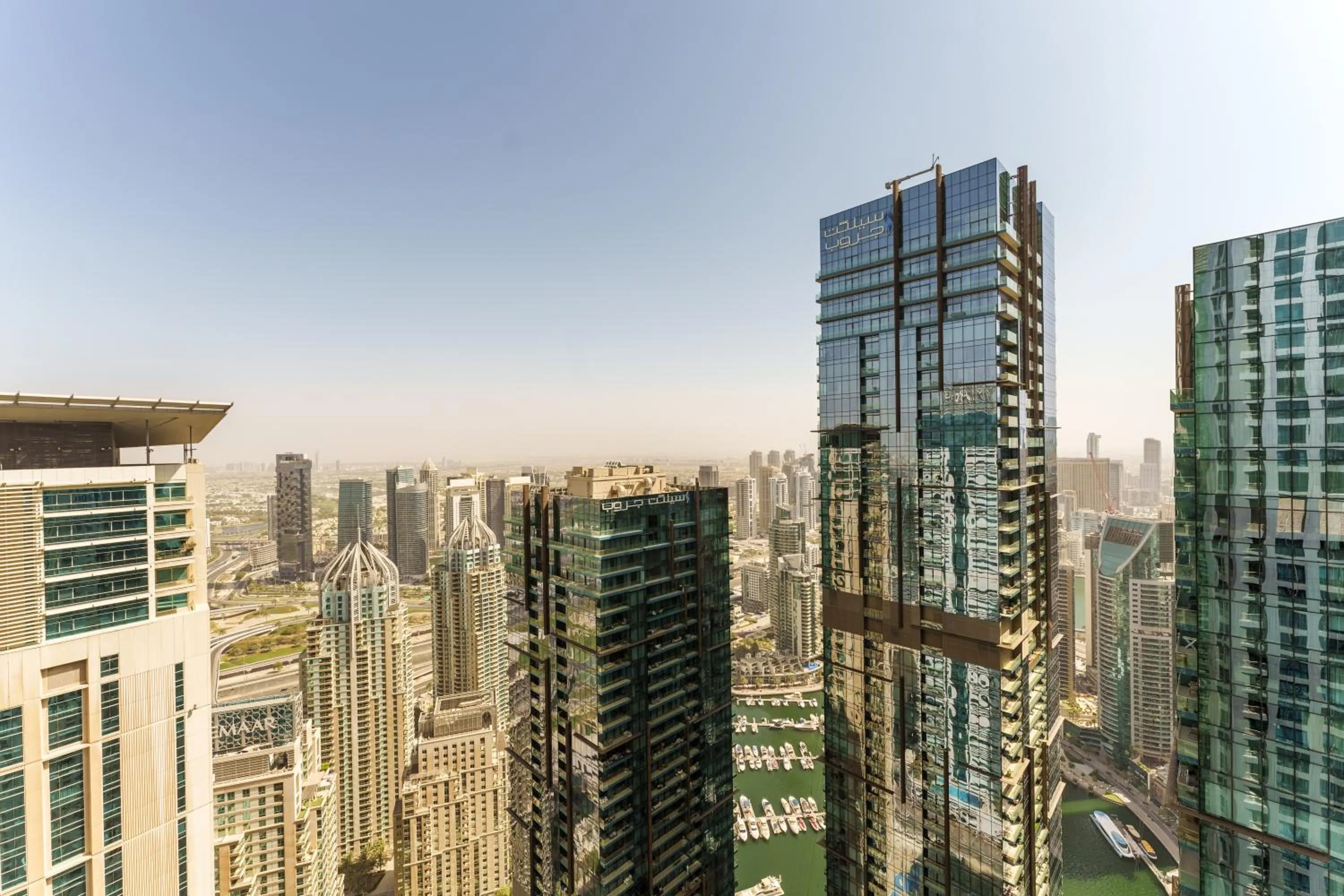 City view in Marco Polo - Your luxurious high-floor escape in Dubai Marina