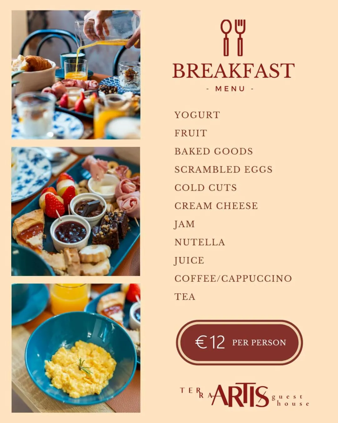 Breakfast in Terra Artis Guest House