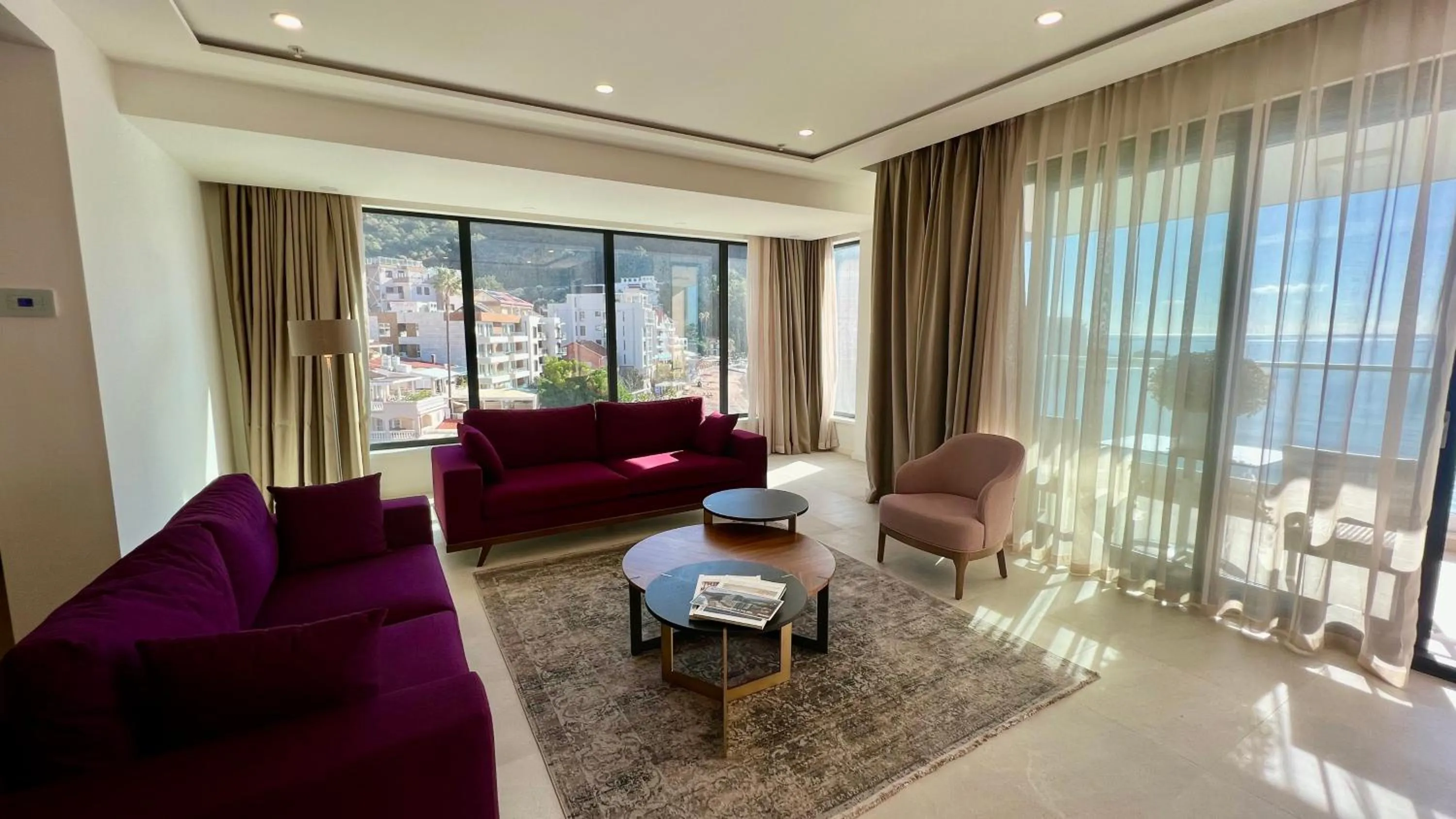 Living room in Sunraf Luxe Apartments