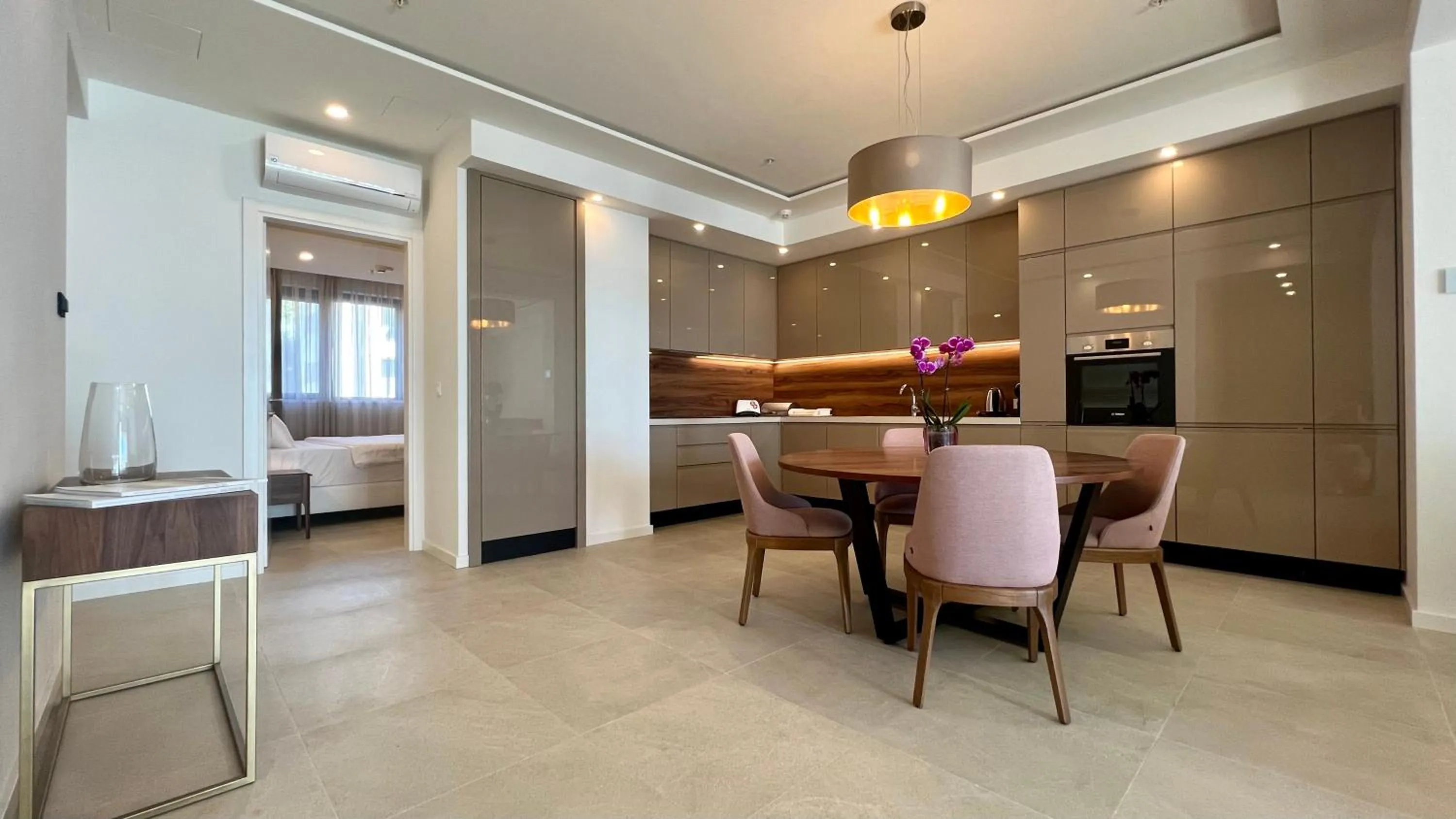 Seating area in Sunraf Luxe Apartments