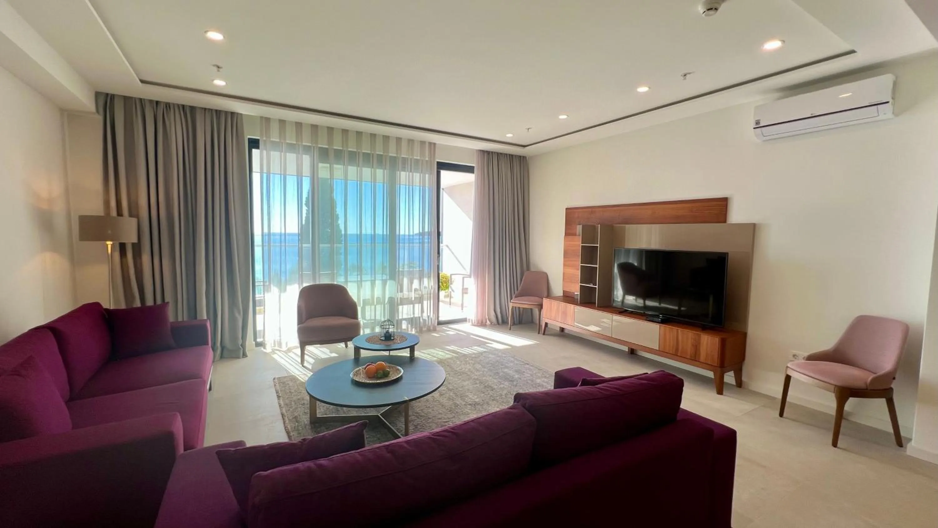 Living room in Sunraf Luxe Apartments