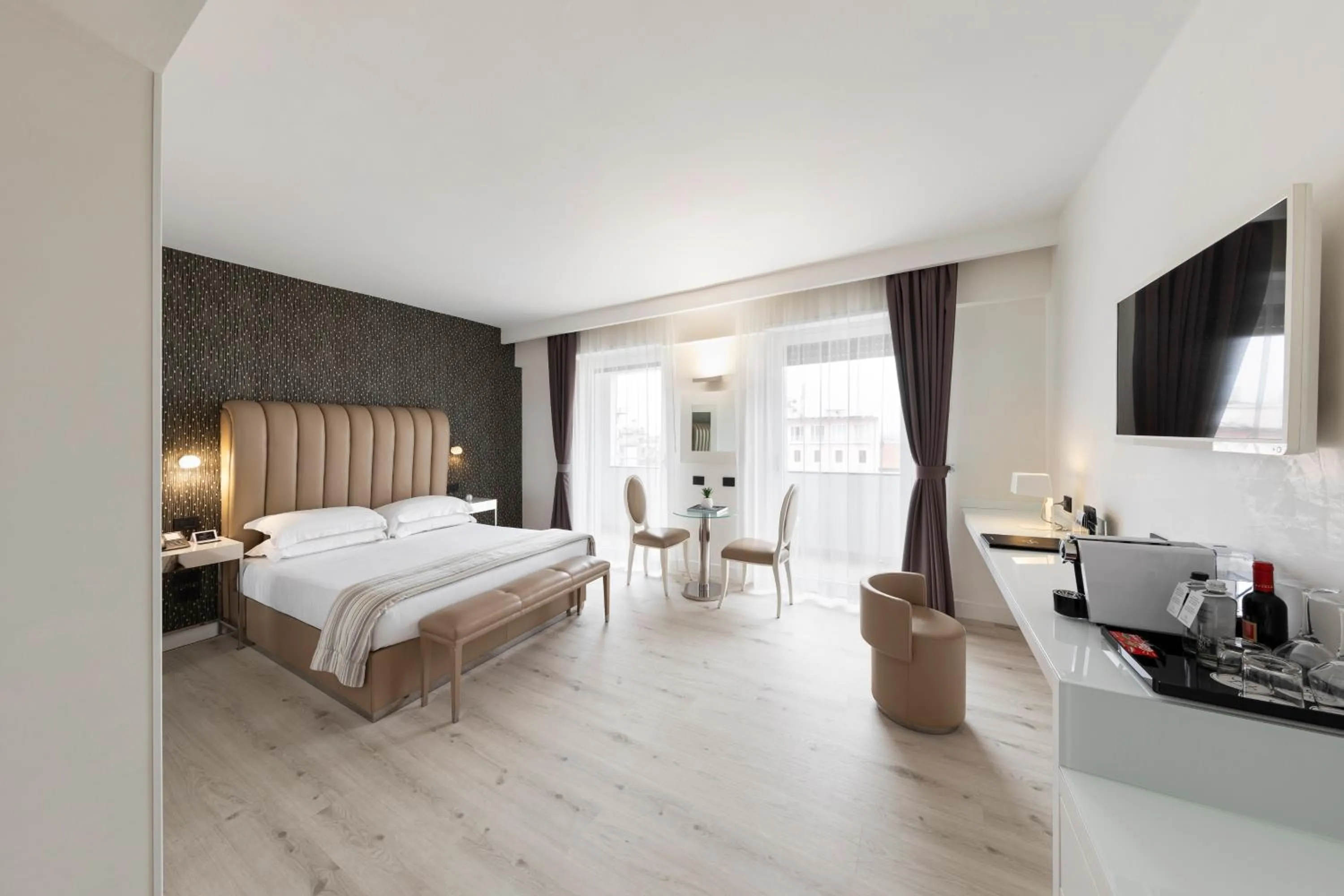 Bedroom, Bed in LHP Hotel Montecatini Palace & SPA