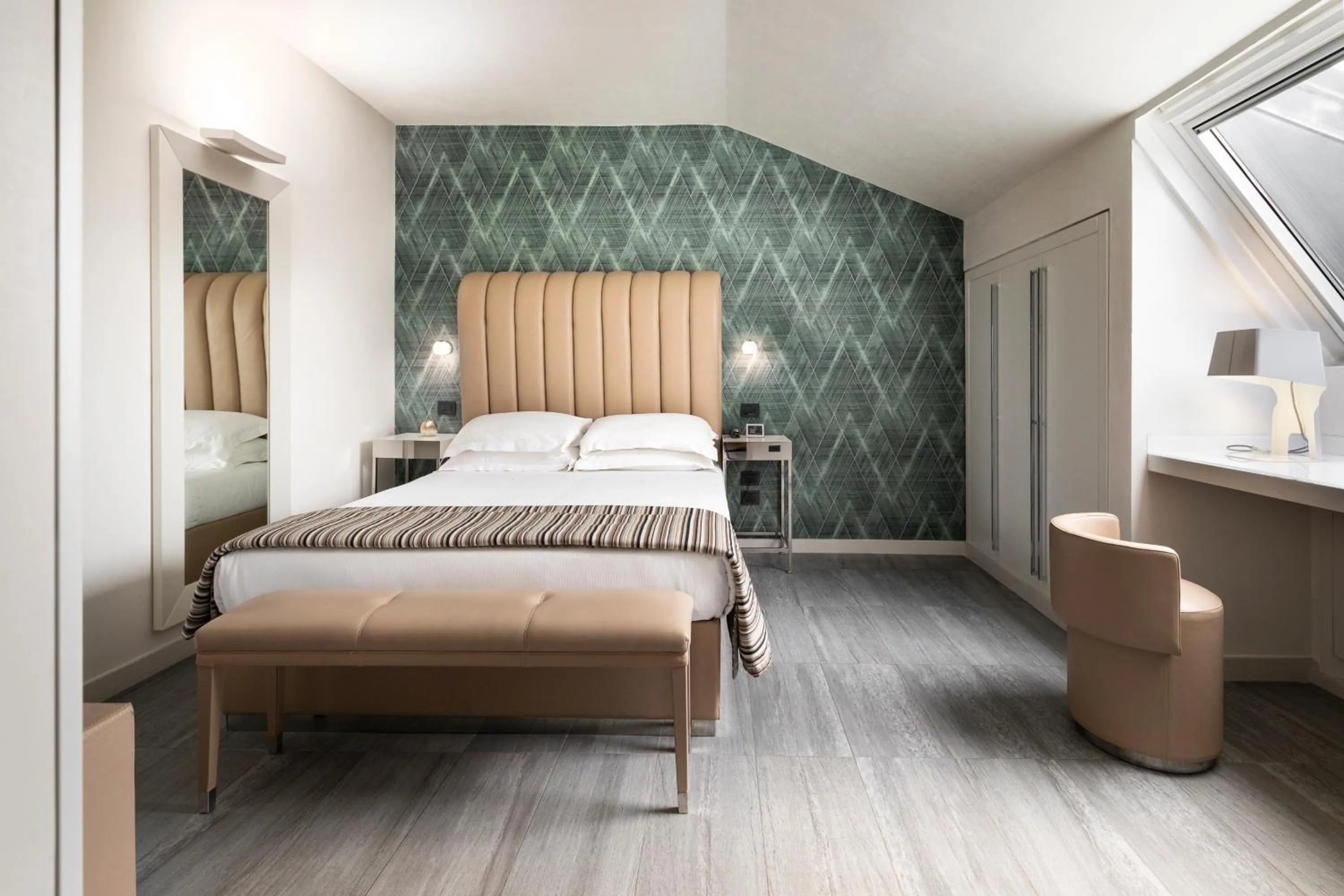 Photo of the whole room, Bed in LHP Hotel Montecatini Palace & SPA