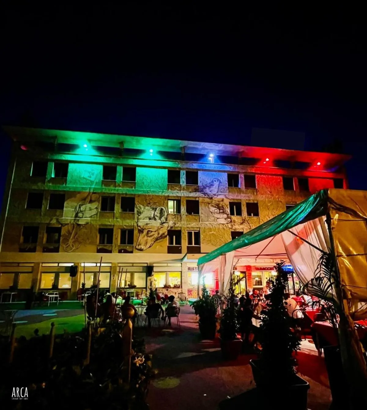 Property building in LH Hotel Arca Street Art