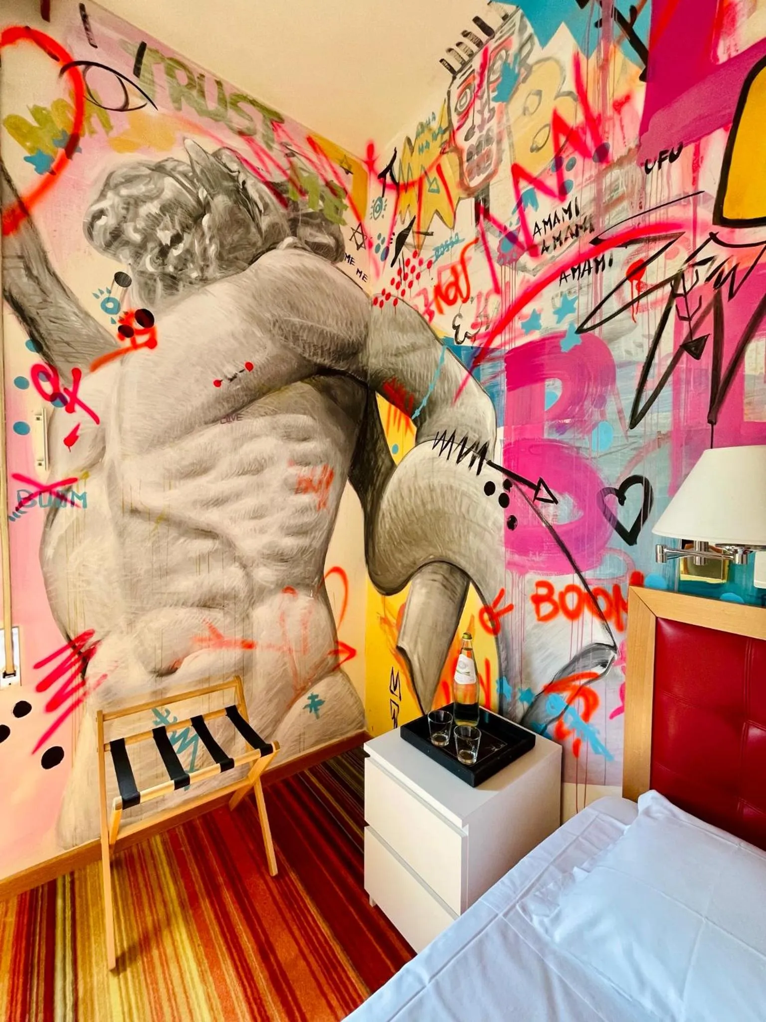 Bedroom, Bed in LH Hotel Arca Street Art