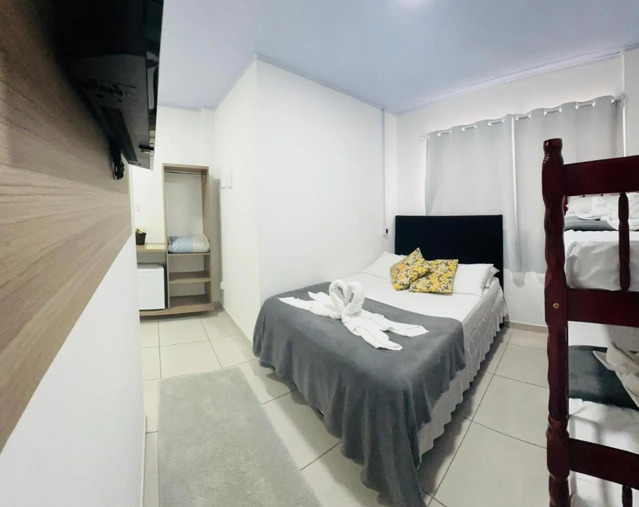 Bed in Pousada Safari