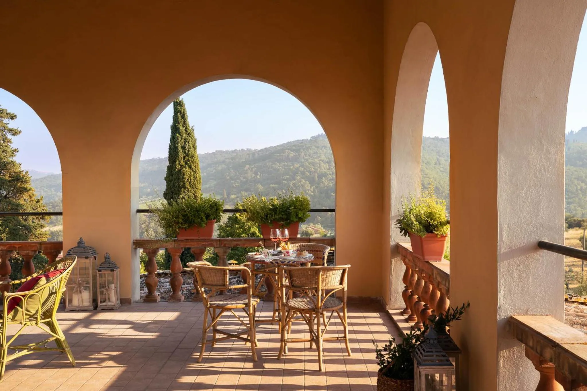 Balcony/Terrace in Le Farnete