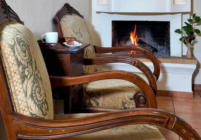 fireplace in Palladio Hotel - Portaria