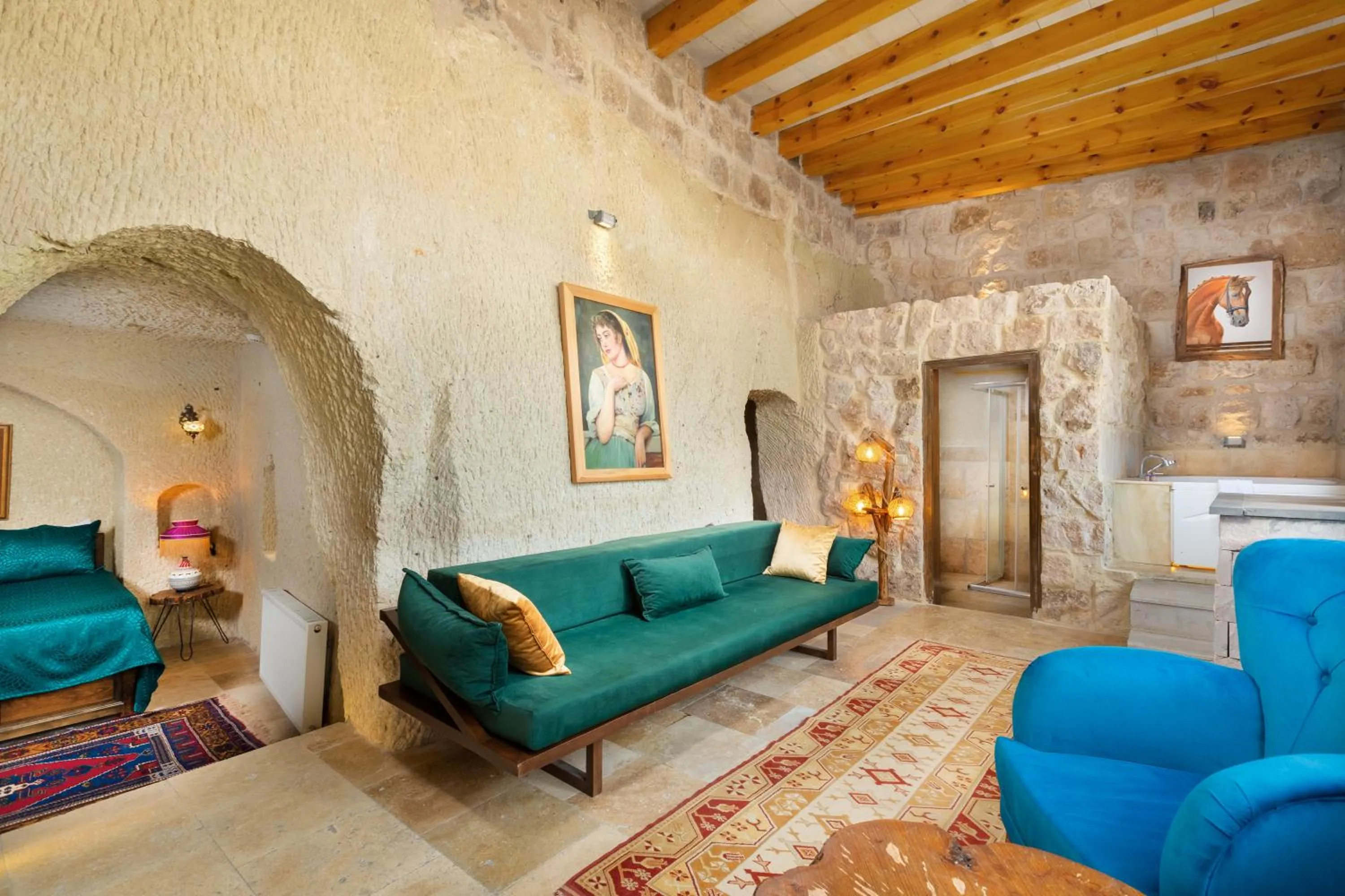 Living room in Megaron Cave Hotel Cappadocia