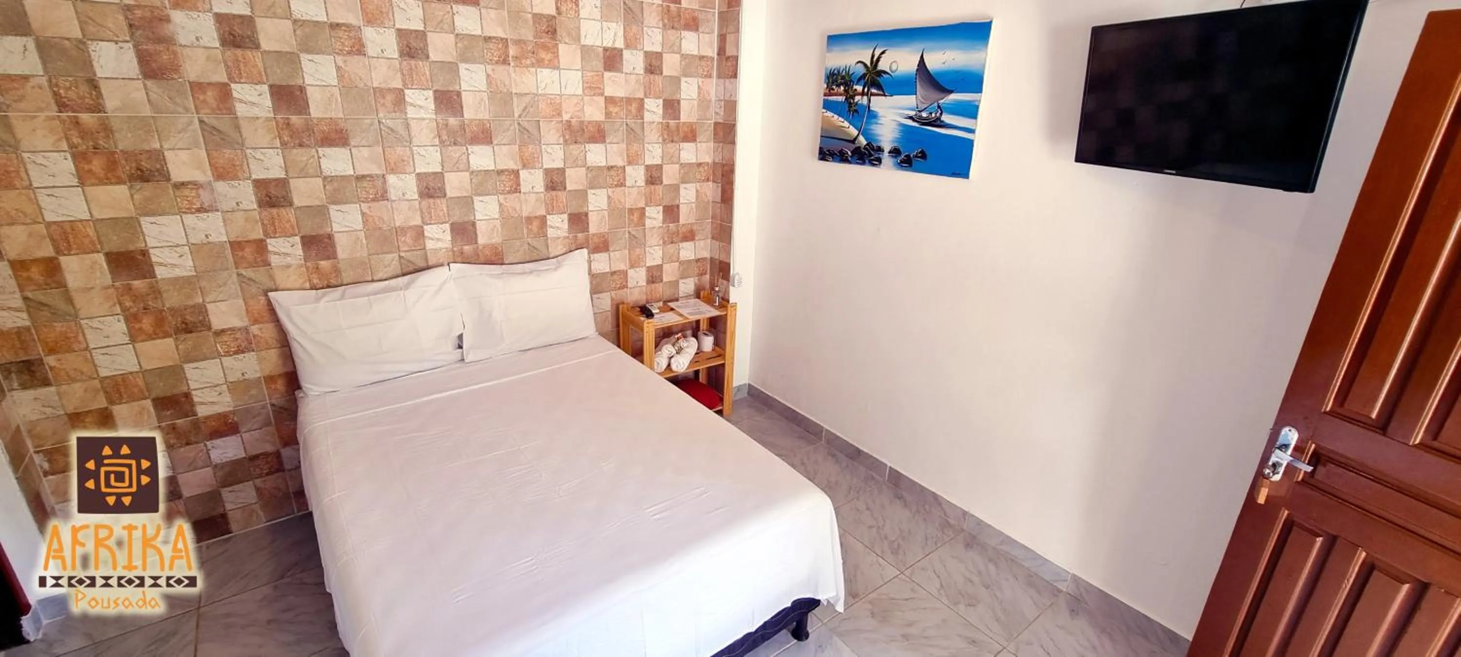 Bedroom, Bed in Pousada Afrika