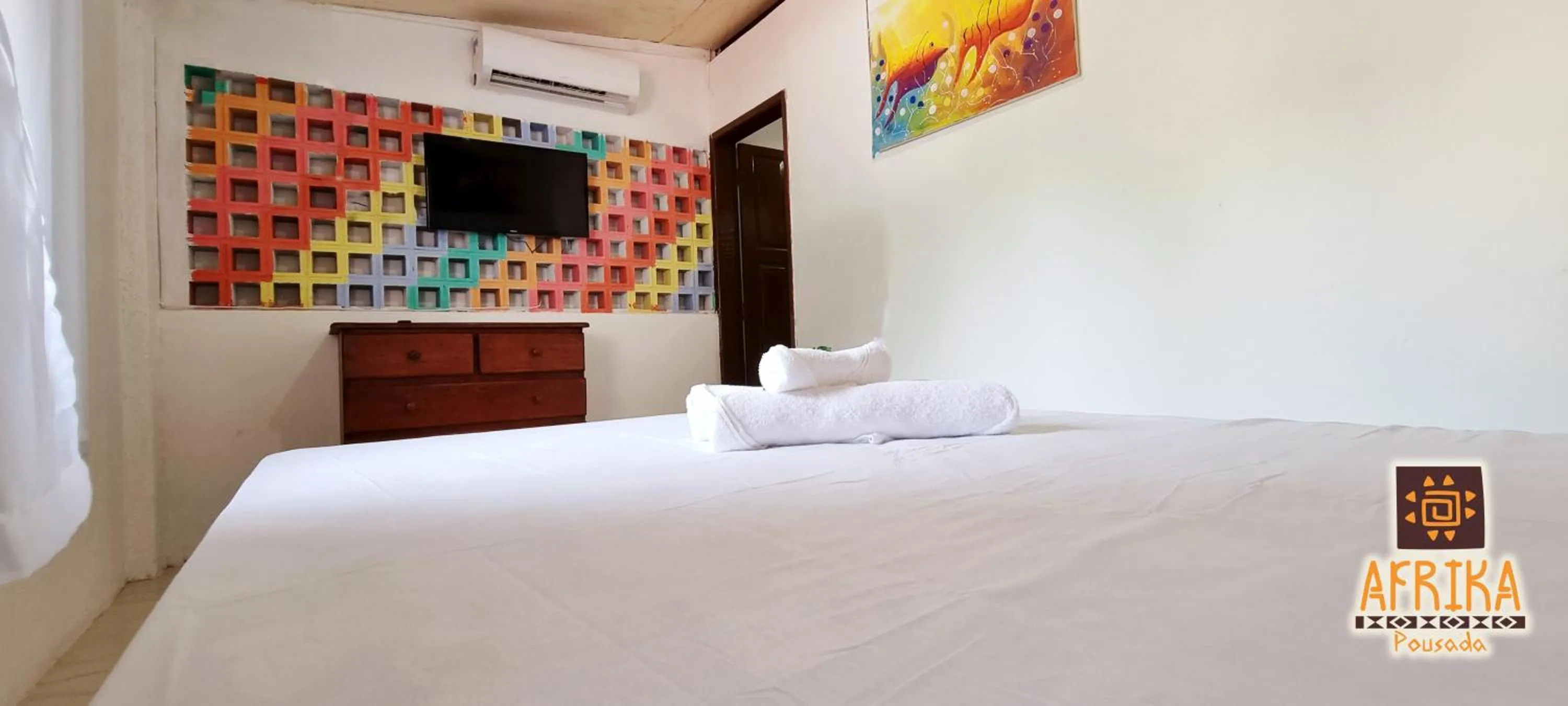 Bedroom, Bed in Pousada Afrika