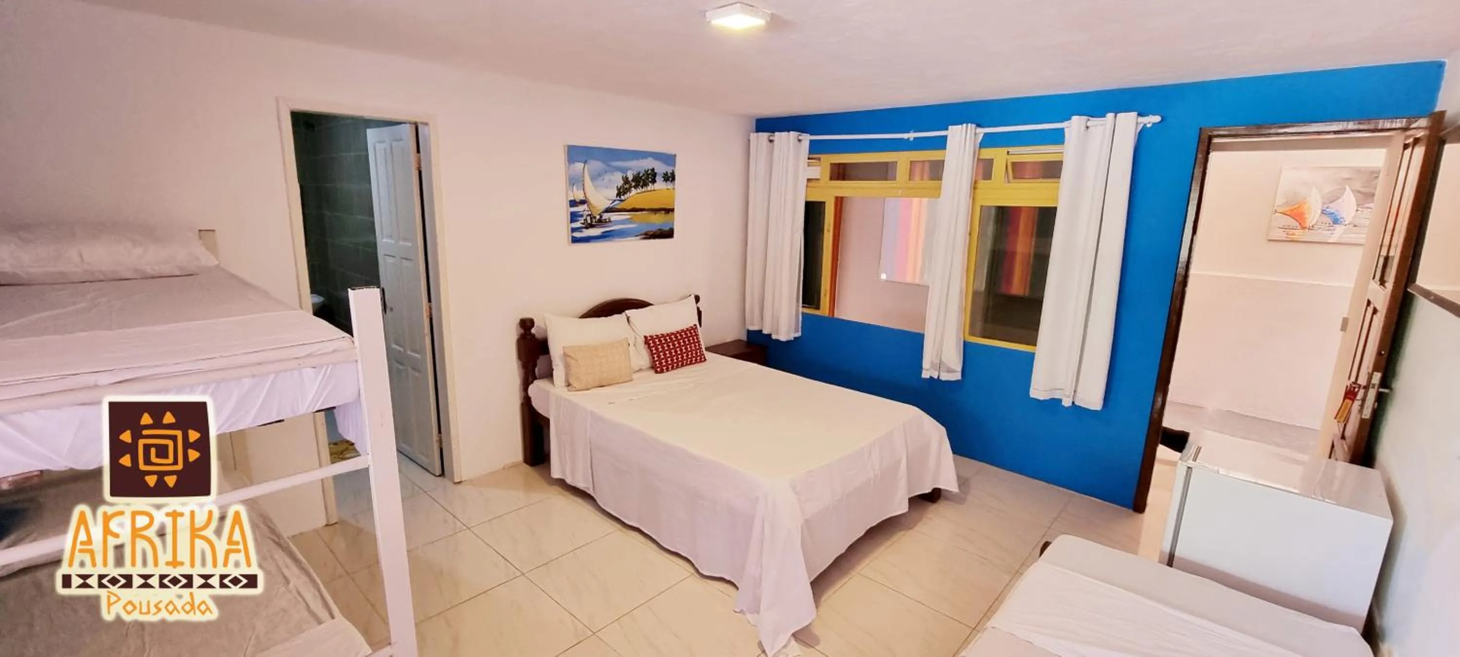 Bedroom, Bed in Pousada Afrika