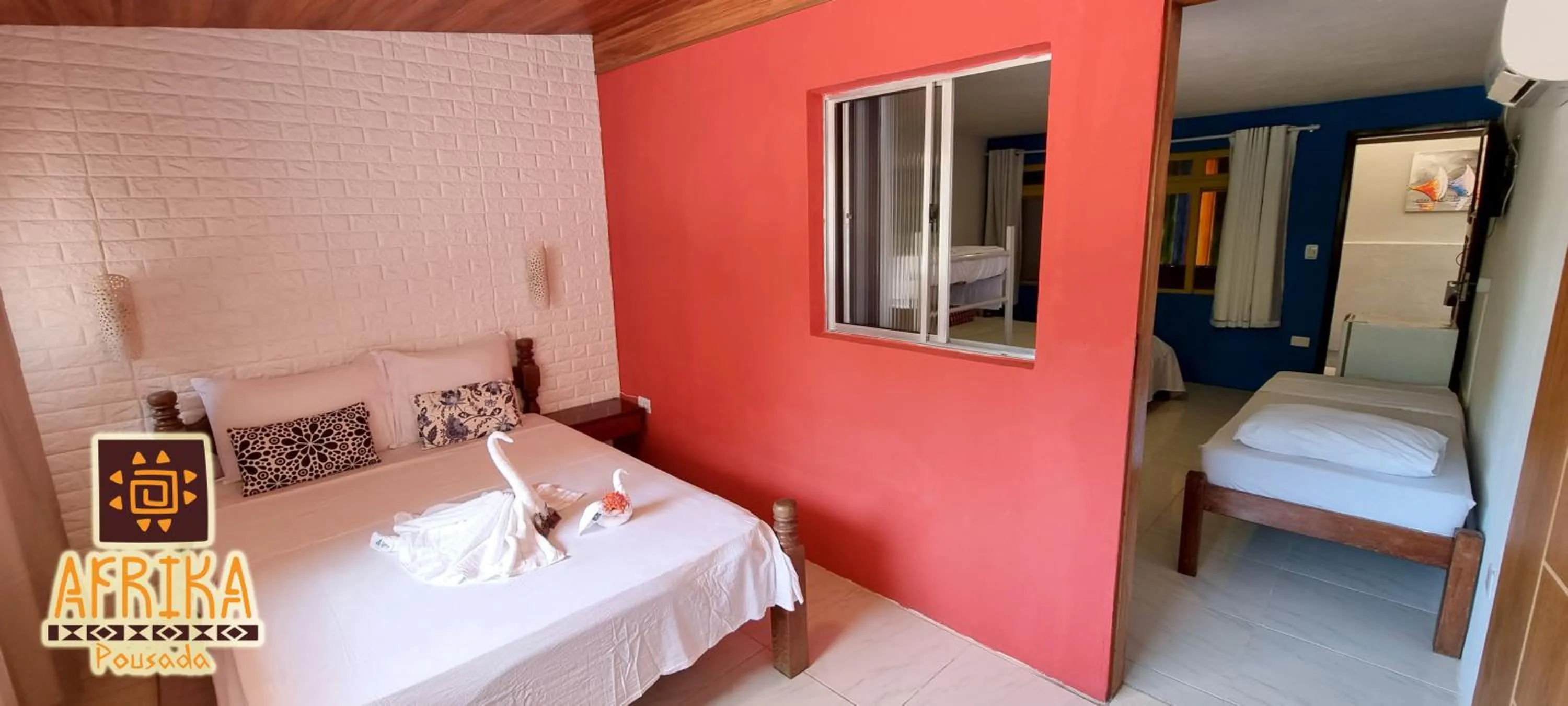 Bedroom, Bed in Pousada Afrika