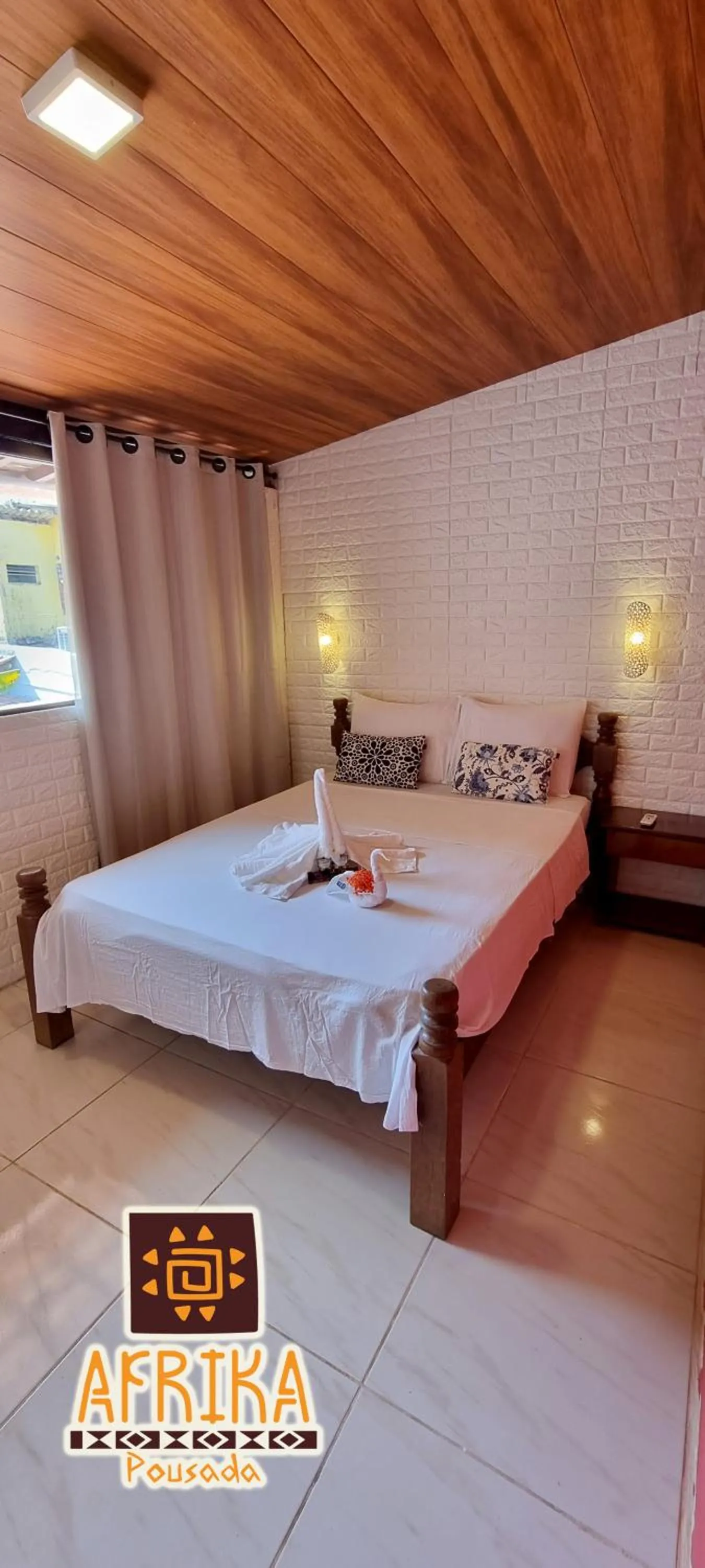 Bedroom, Bed in Pousada Afrika