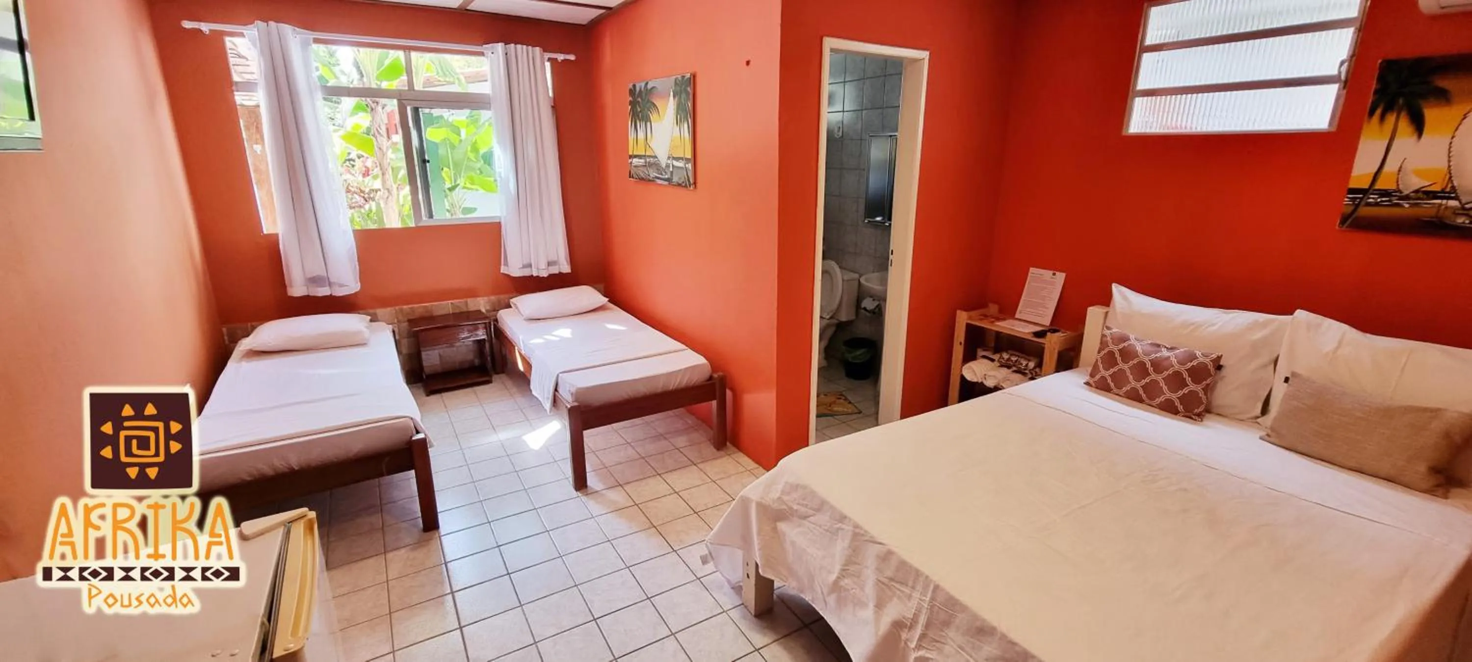 Bedroom, Bed in Pousada Afrika